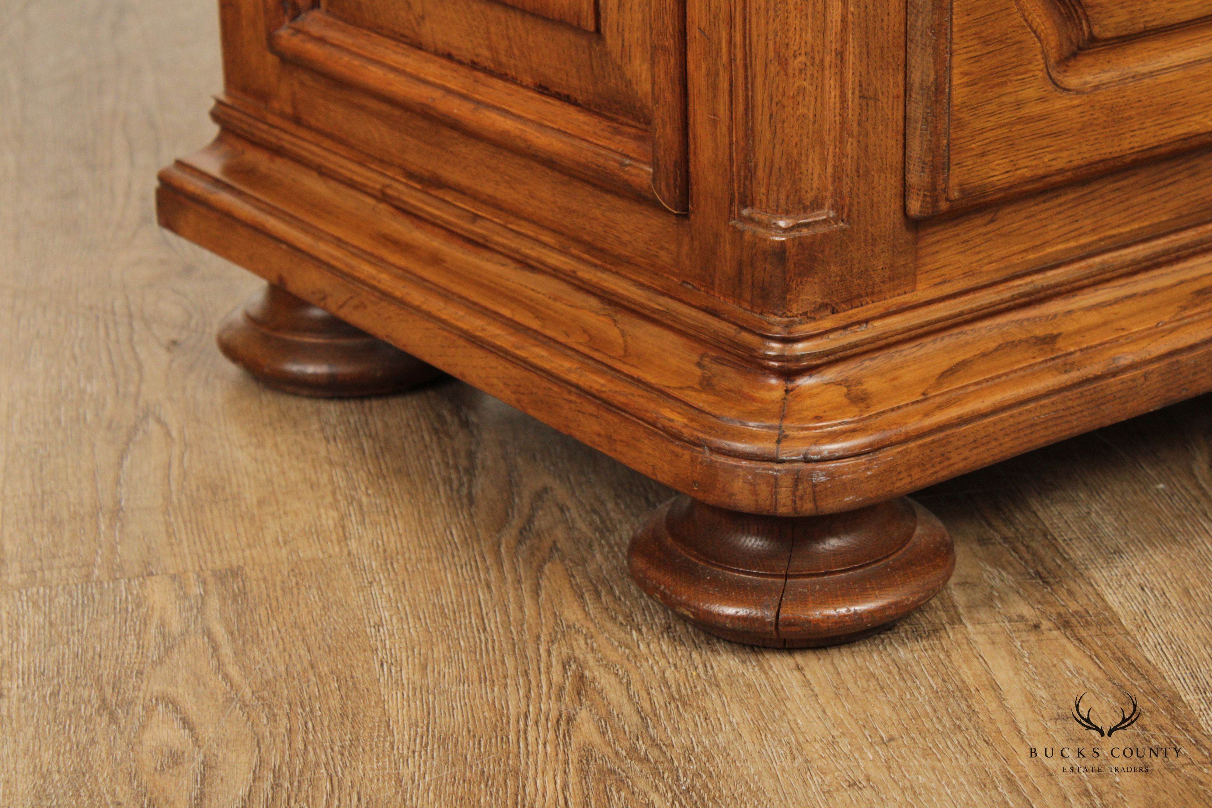 Tuscan Italian Style Carved Oak Chest of Drawers