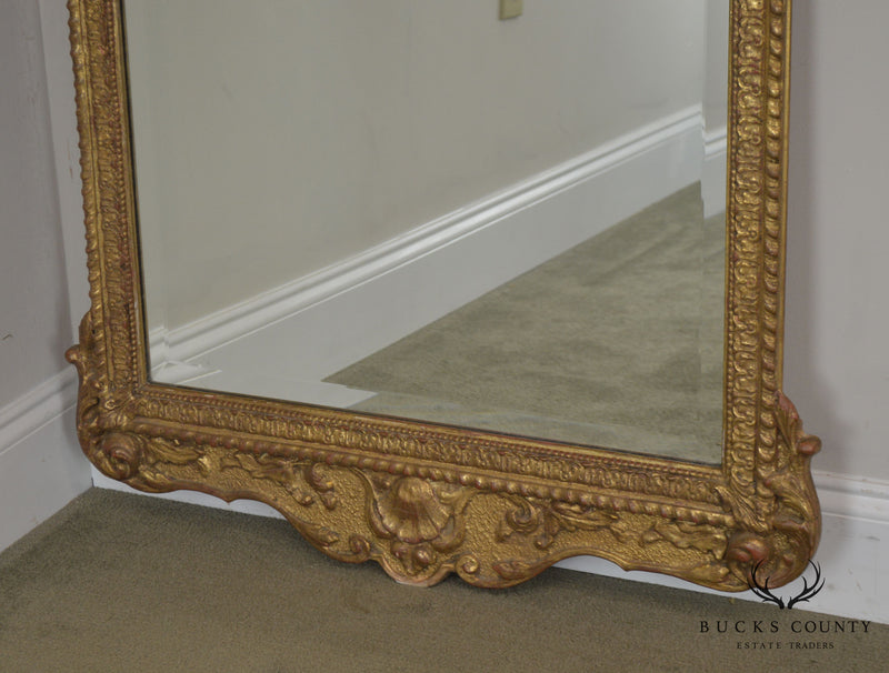Friedman Brothers English Baroque Style Gilt Carved Wall Mirror