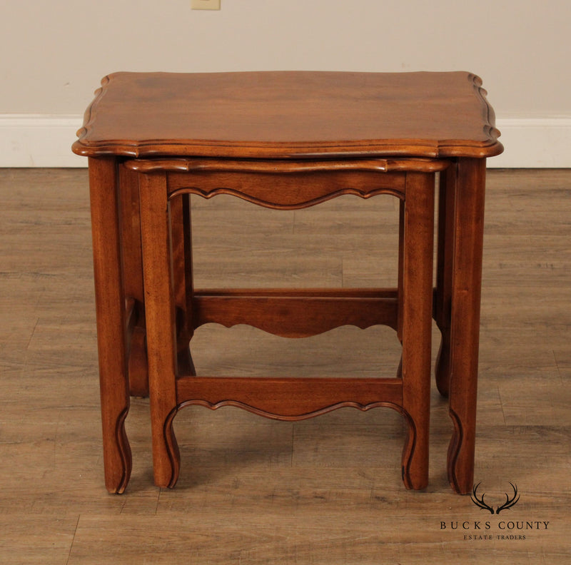 Ethan Allen Country French Style Nesting Tables