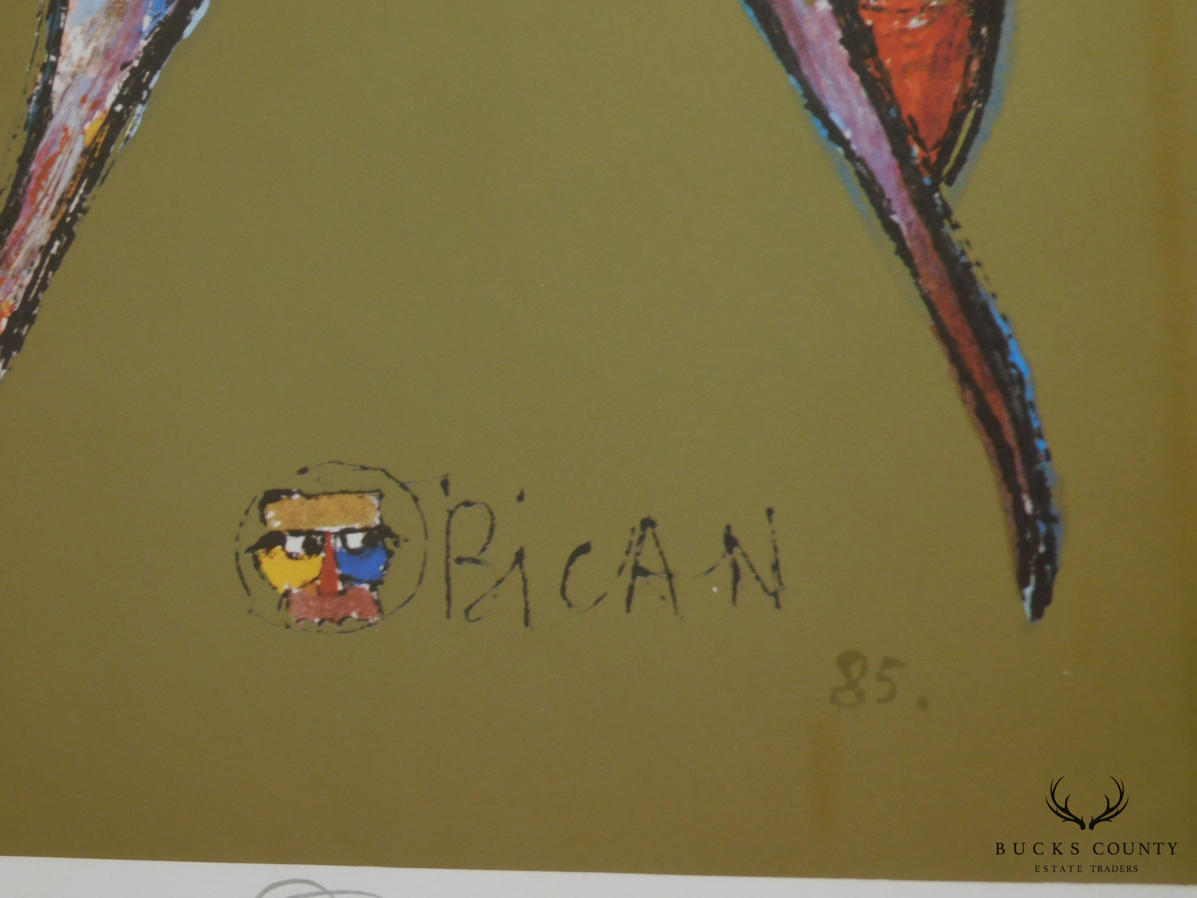 Jovan Obican "Hercegovina Express/Taking The Bird Away" Signed Limited Edition Framed Lithograph