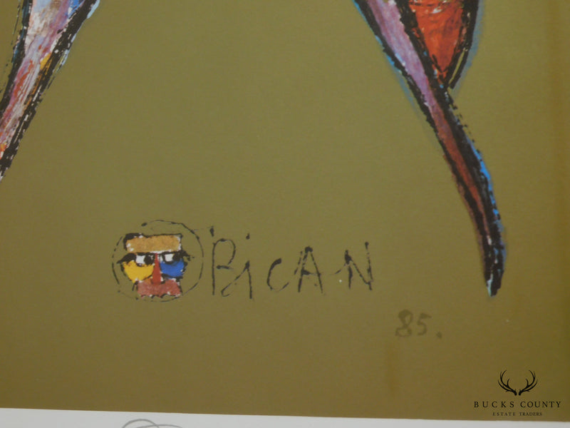 Jovan Obican "Hercegovina Express/Taking The Bird Away" Signed Limited Edition Framed Lithograph