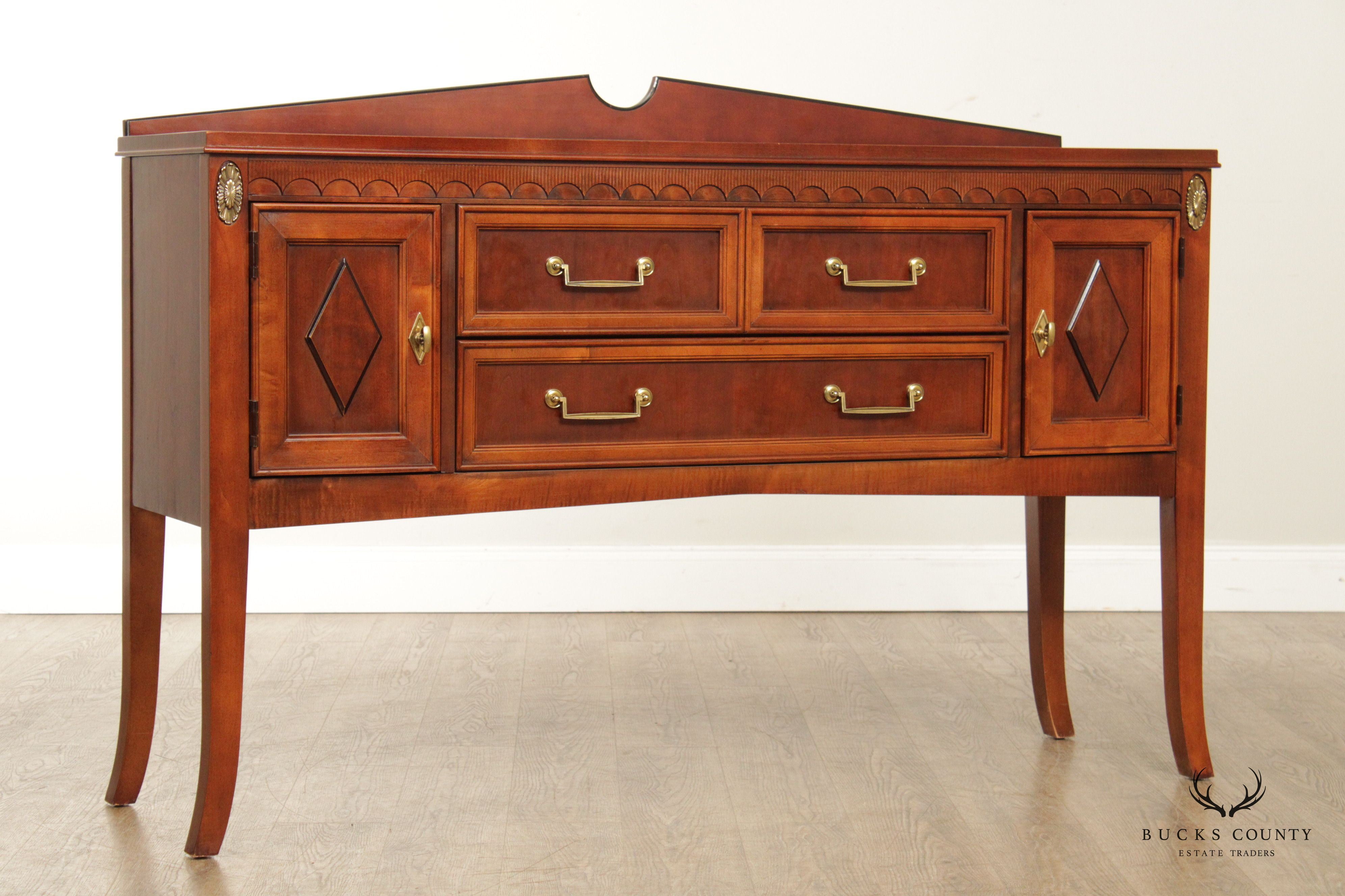 Stanley Furniture Neoclassical Style Cherry Sideboard