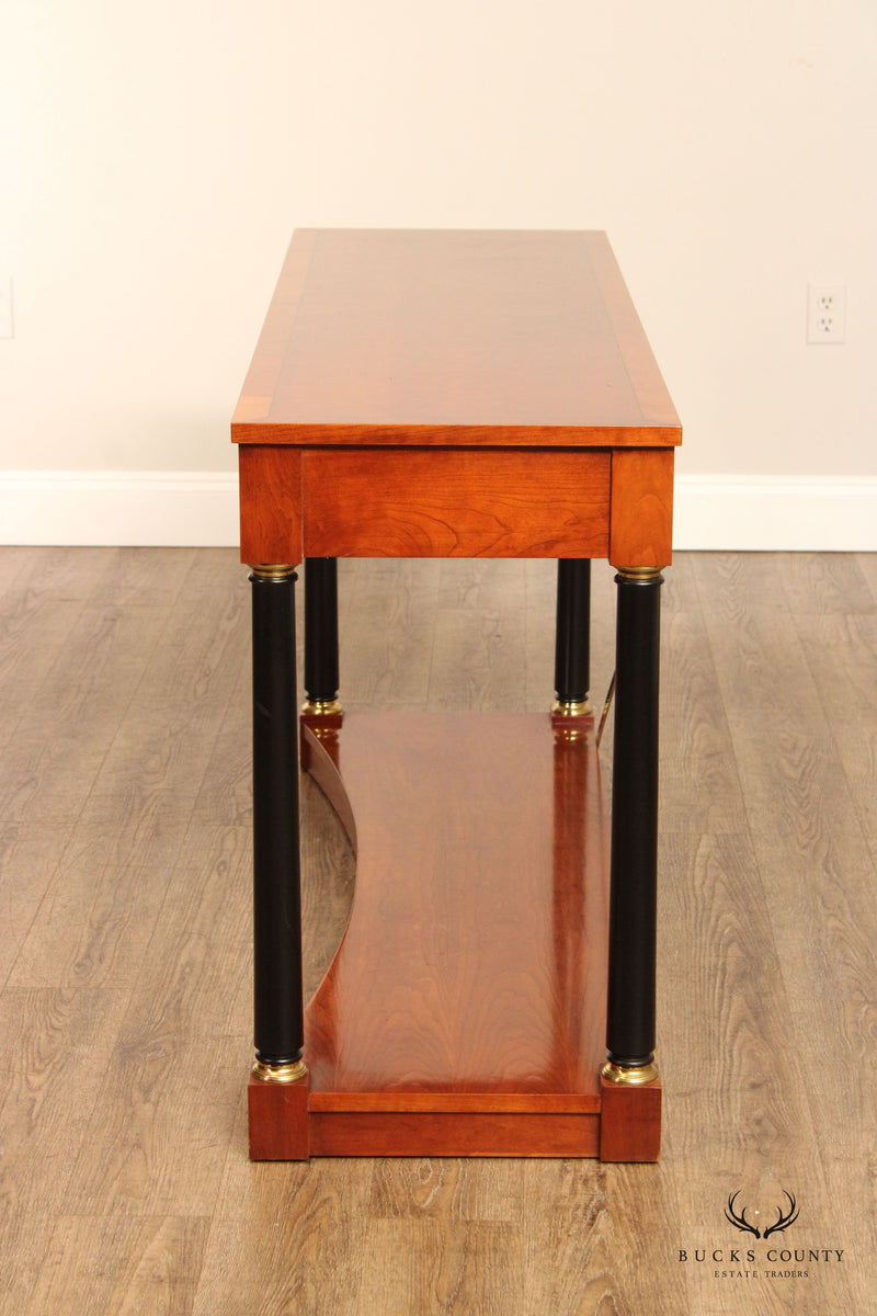 Ethan Allen 'Medallion' Cherry One-Drawer Console Table
