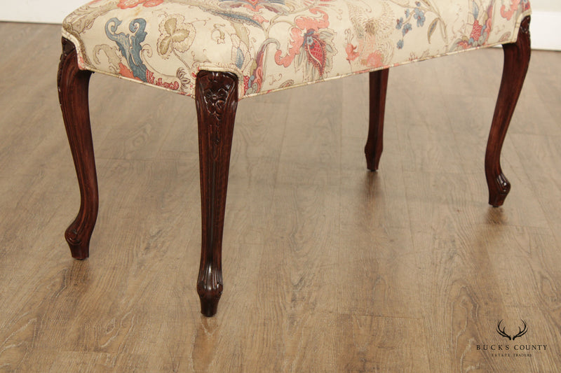 French Louis XV Custom Upholstered Bench