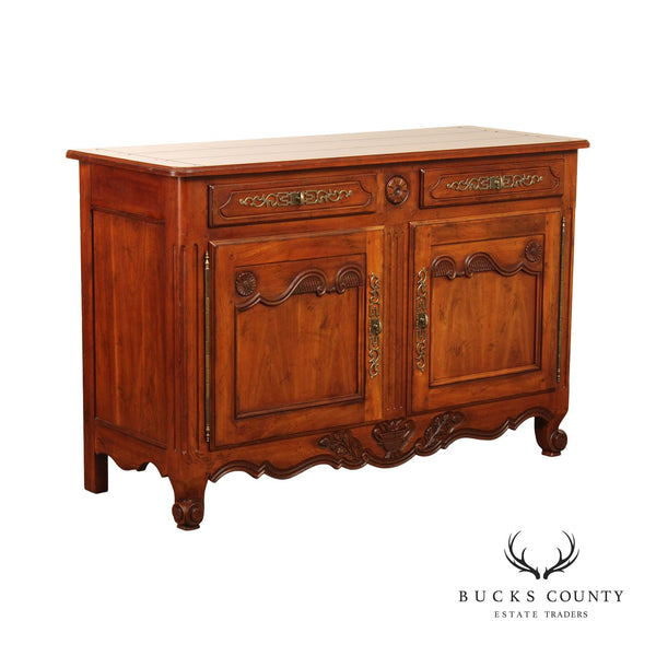 Drexel Heritage Brittany Collection French Country Style Carved Fruitwood Sideboard Buffet