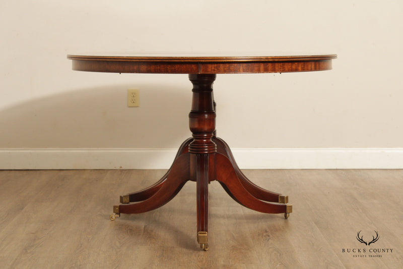 Bevan Funnell Georgian Style Banded Mahogany Extendable Dining Table
