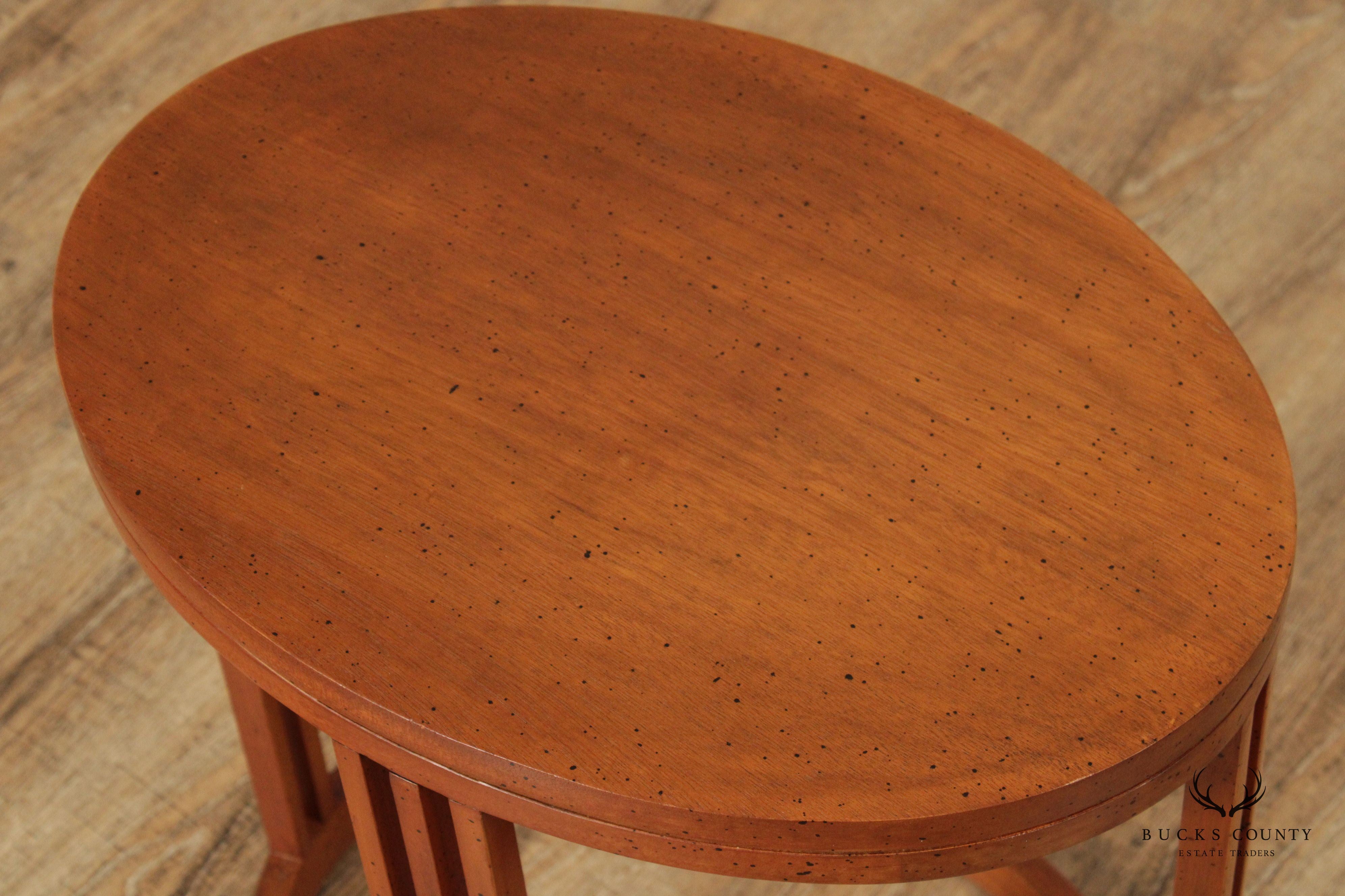 Mid Century Modern Oval Side Table