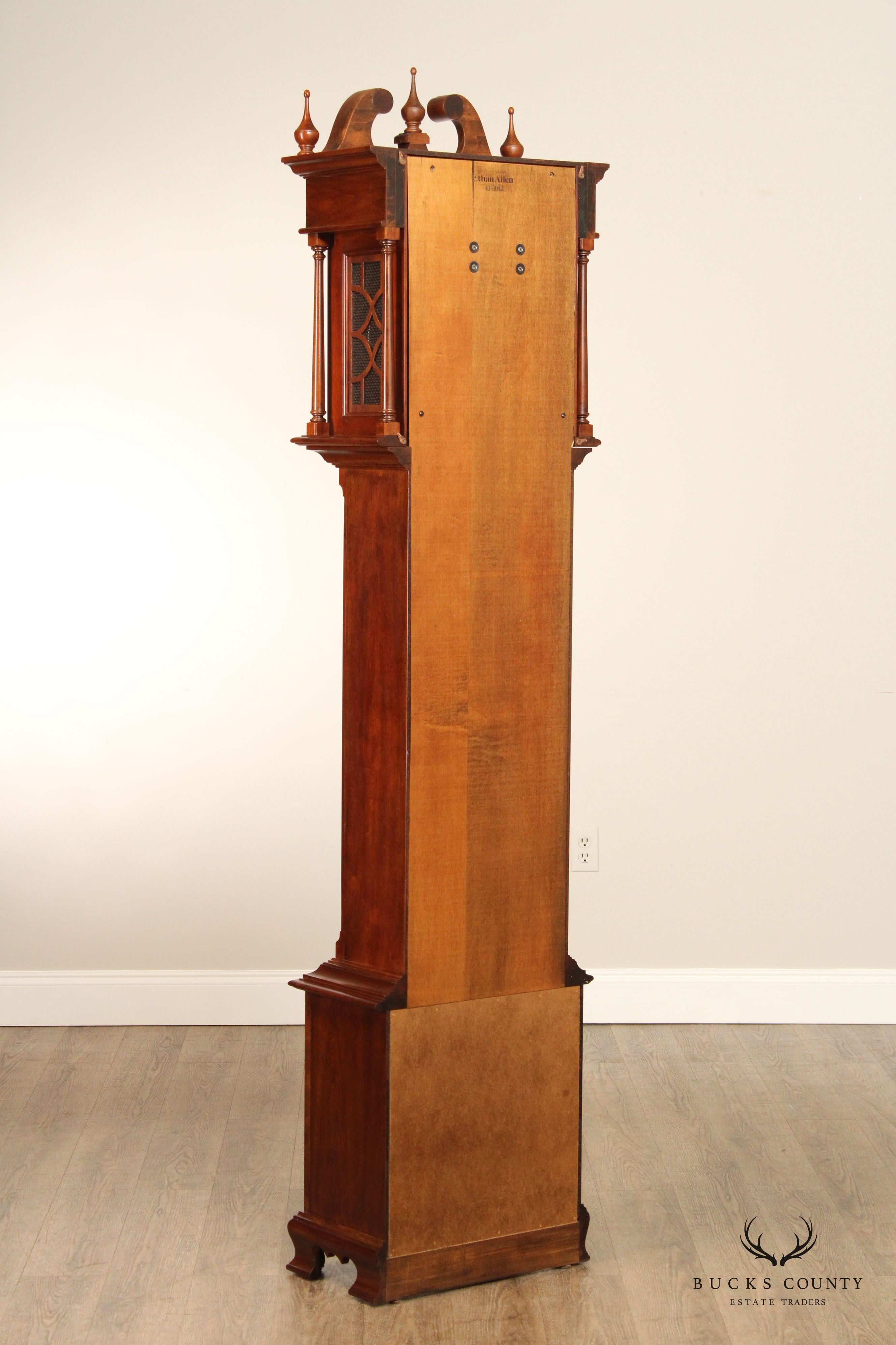 Ethan Allen Chippendale Style Cherry Grandfather Clock