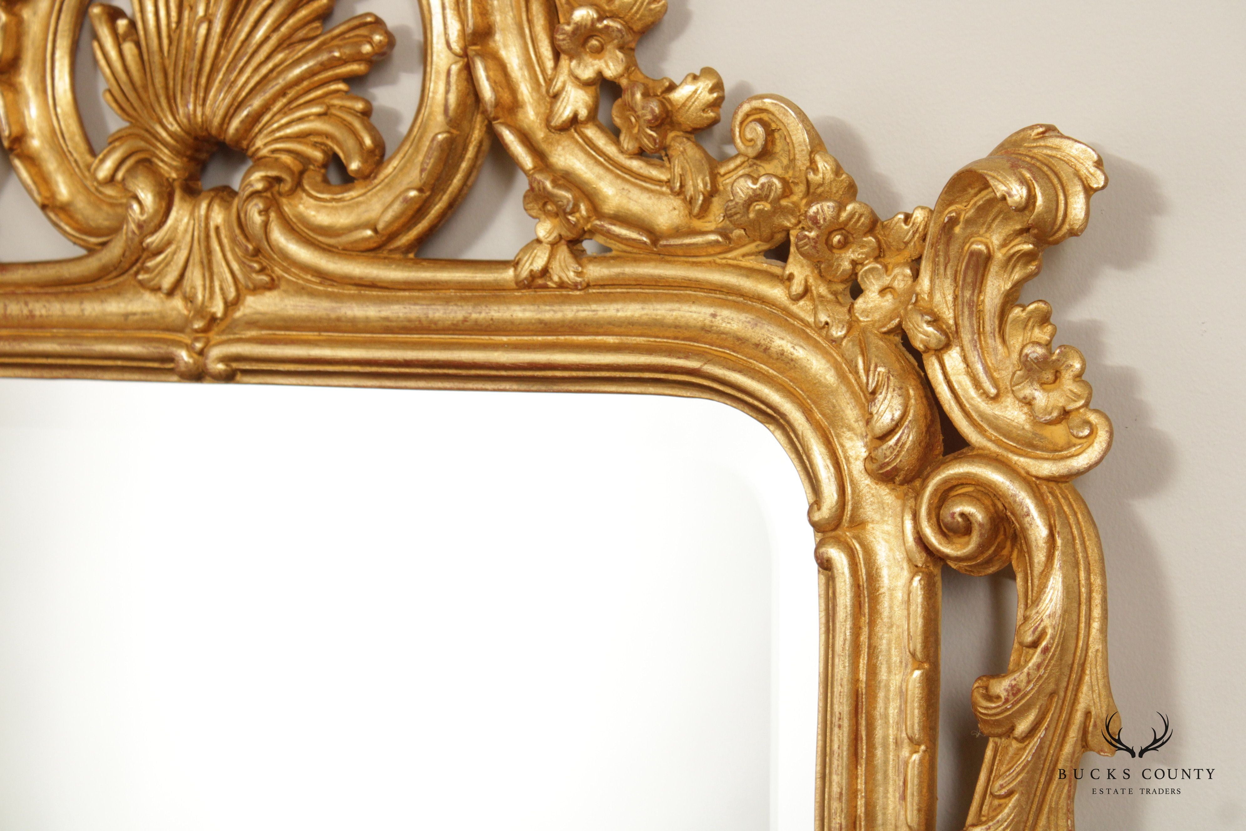 Italian Rococo Style Giltwood Wall Mirror