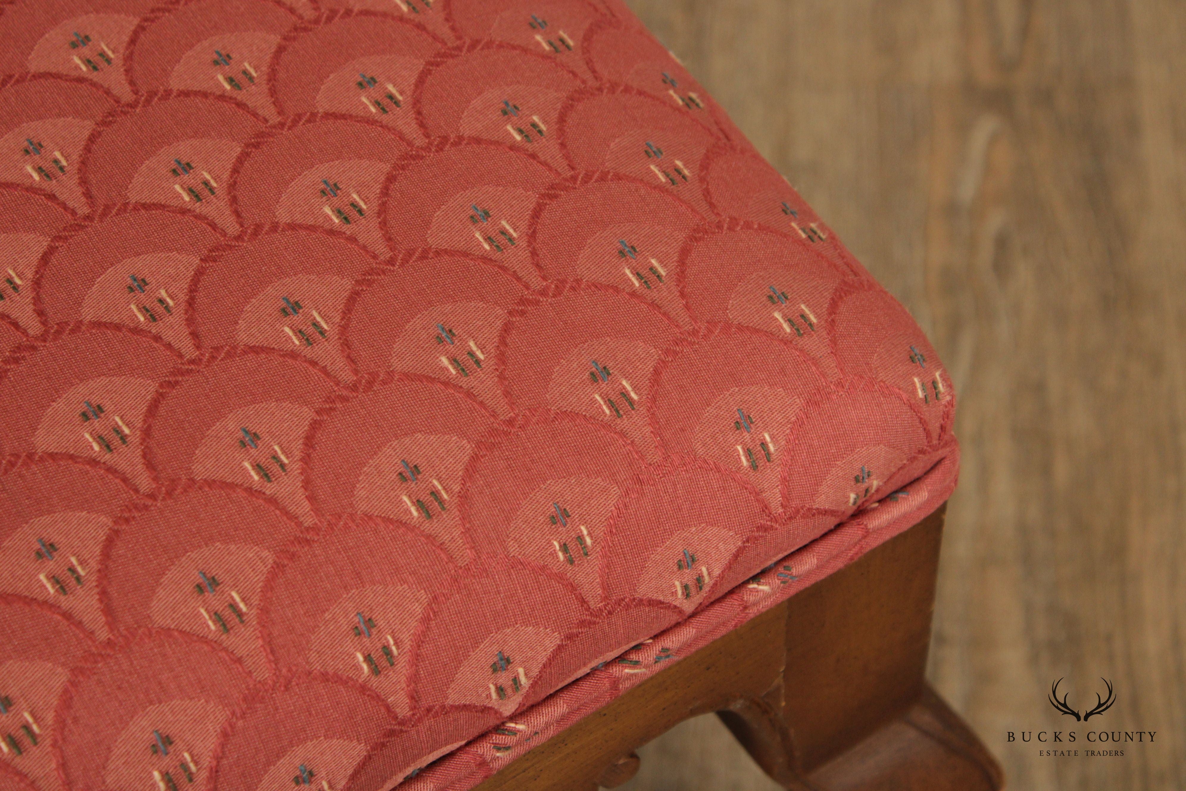 French Rococo Style Pair of Carved Stools