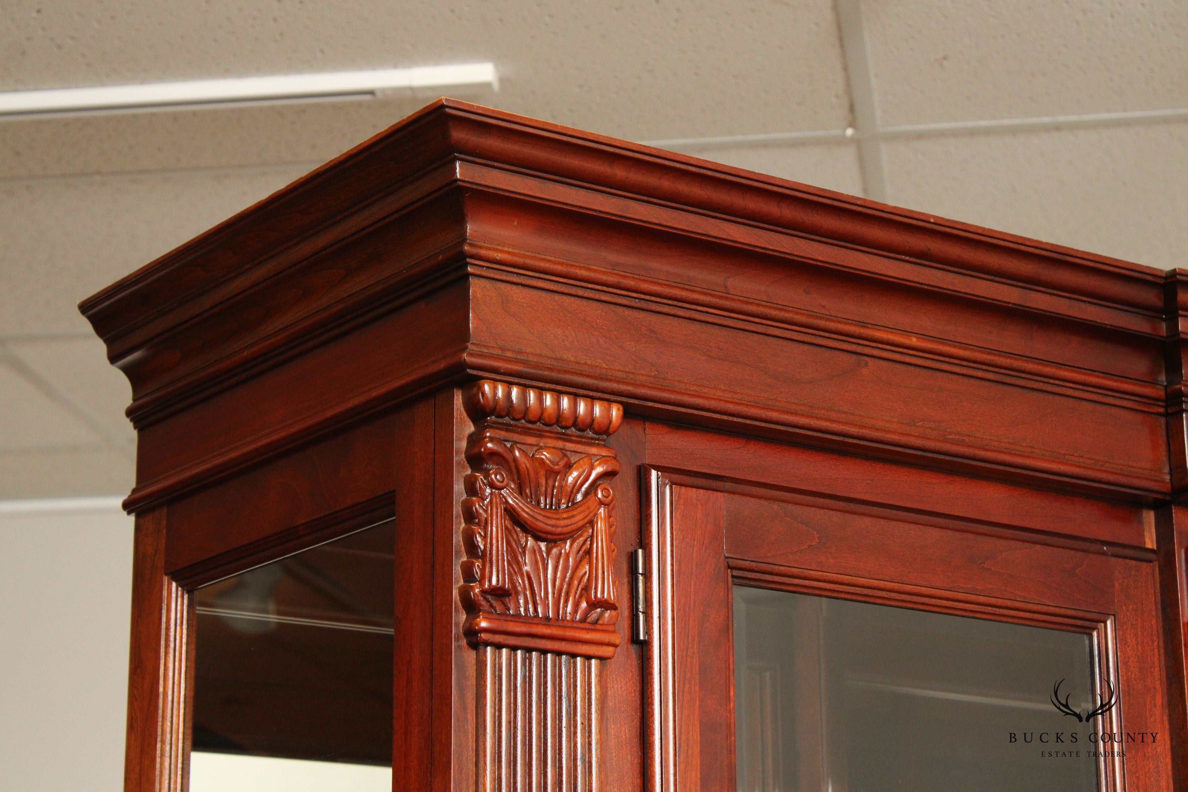 Pennsylvania House Large Cherry China Display Cabinet