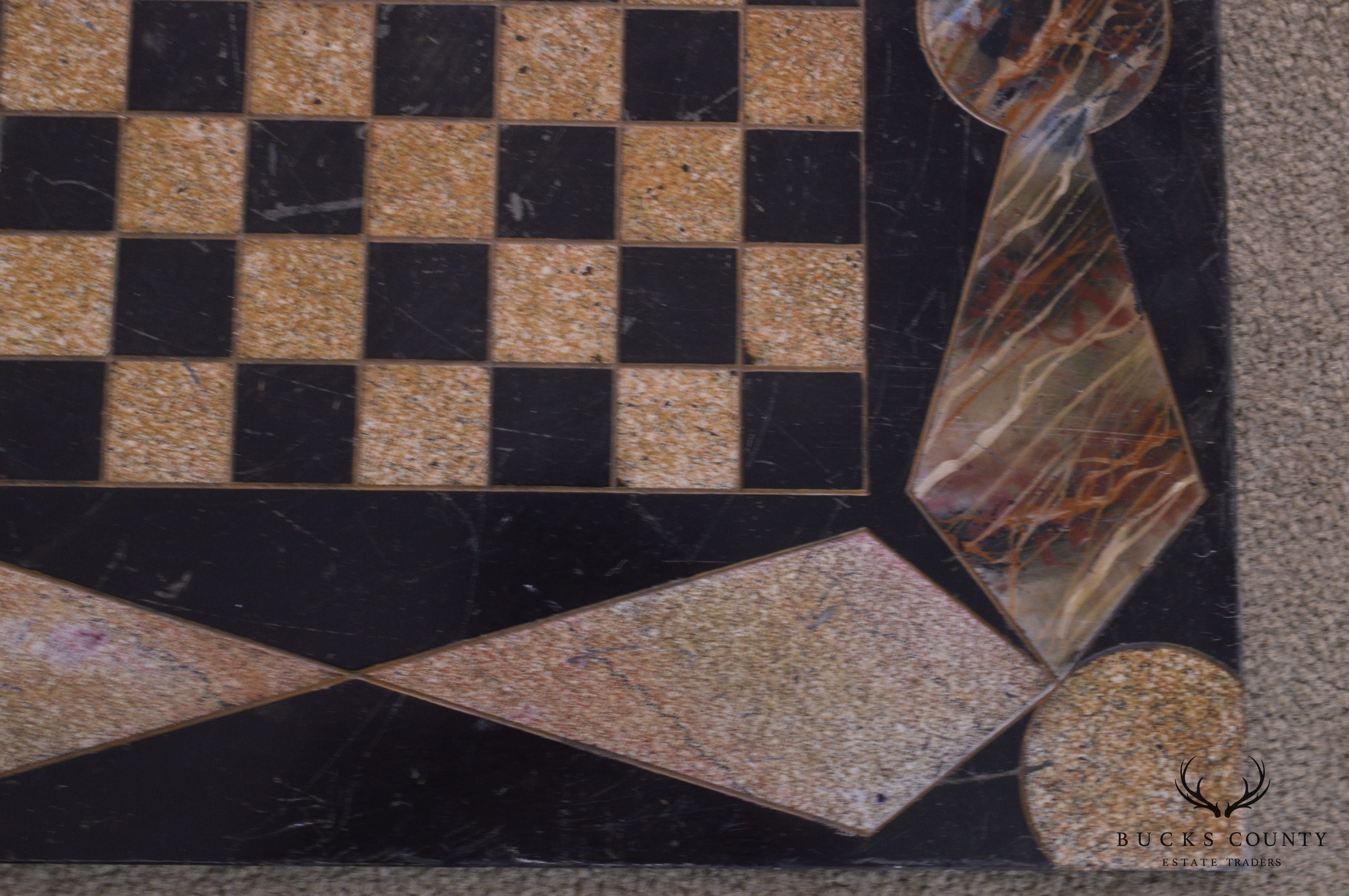 Antique Slate Chess Game Board (A)