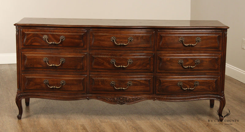 Henredon 'Four Centuries' French Provincial Style Oak Triple Dresser