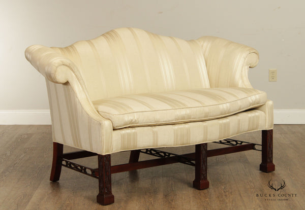 Baker Furniture Historic Charleston Reproductions Carved Mahogany Camelback Loveseat