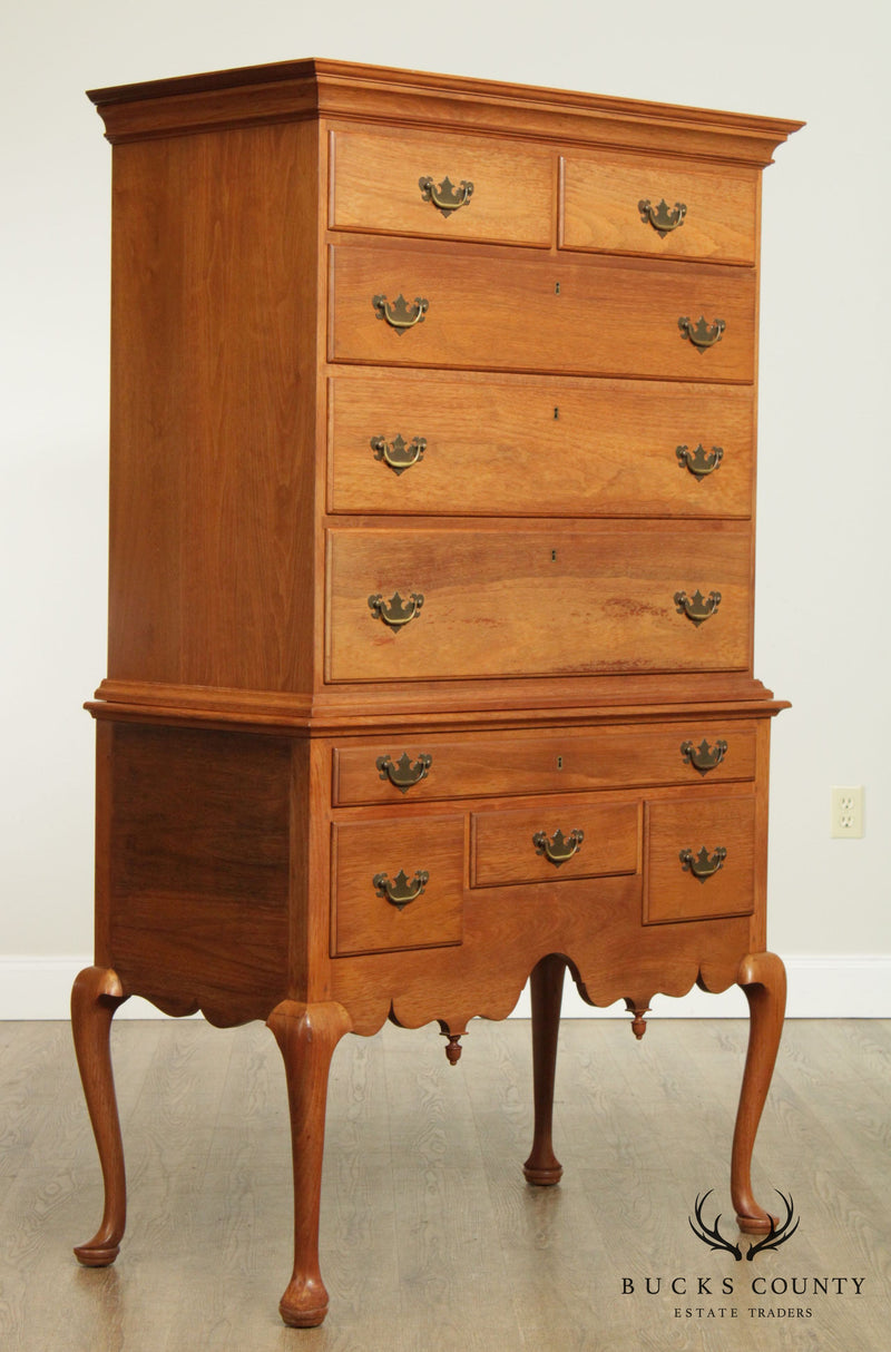 Suters Reproductions Vintage Hand Crafted Walnut Highboy Chest