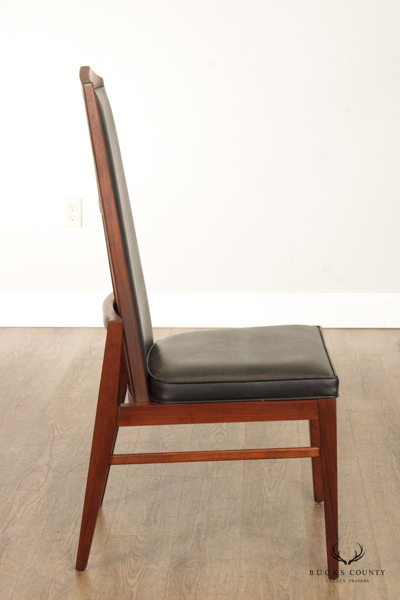 Foster-McDavid Mid Century Modern Set of Six Walnut Dining Chairs