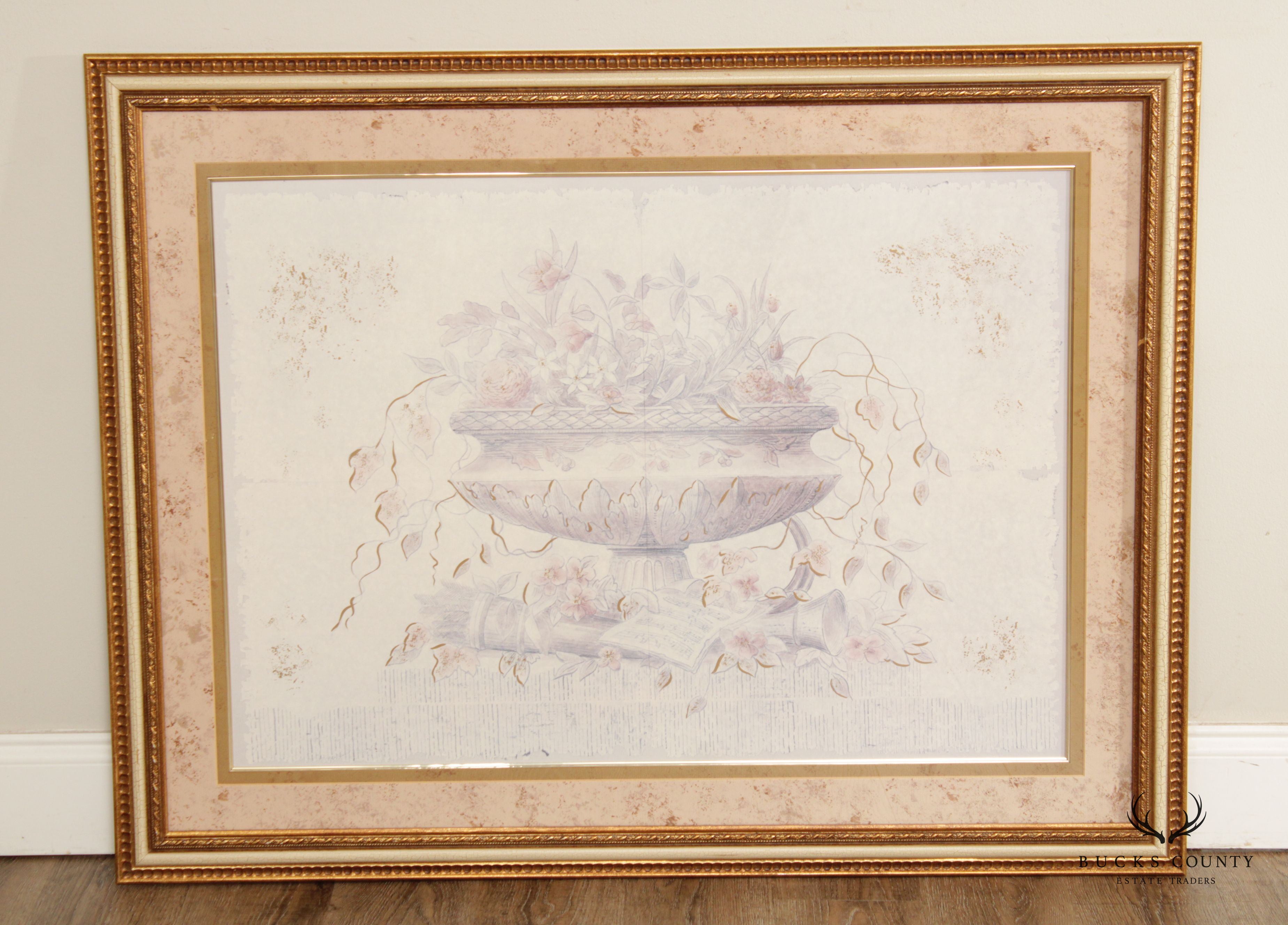 Vanguard Studios Neoclassical Floral Urn Wall Print