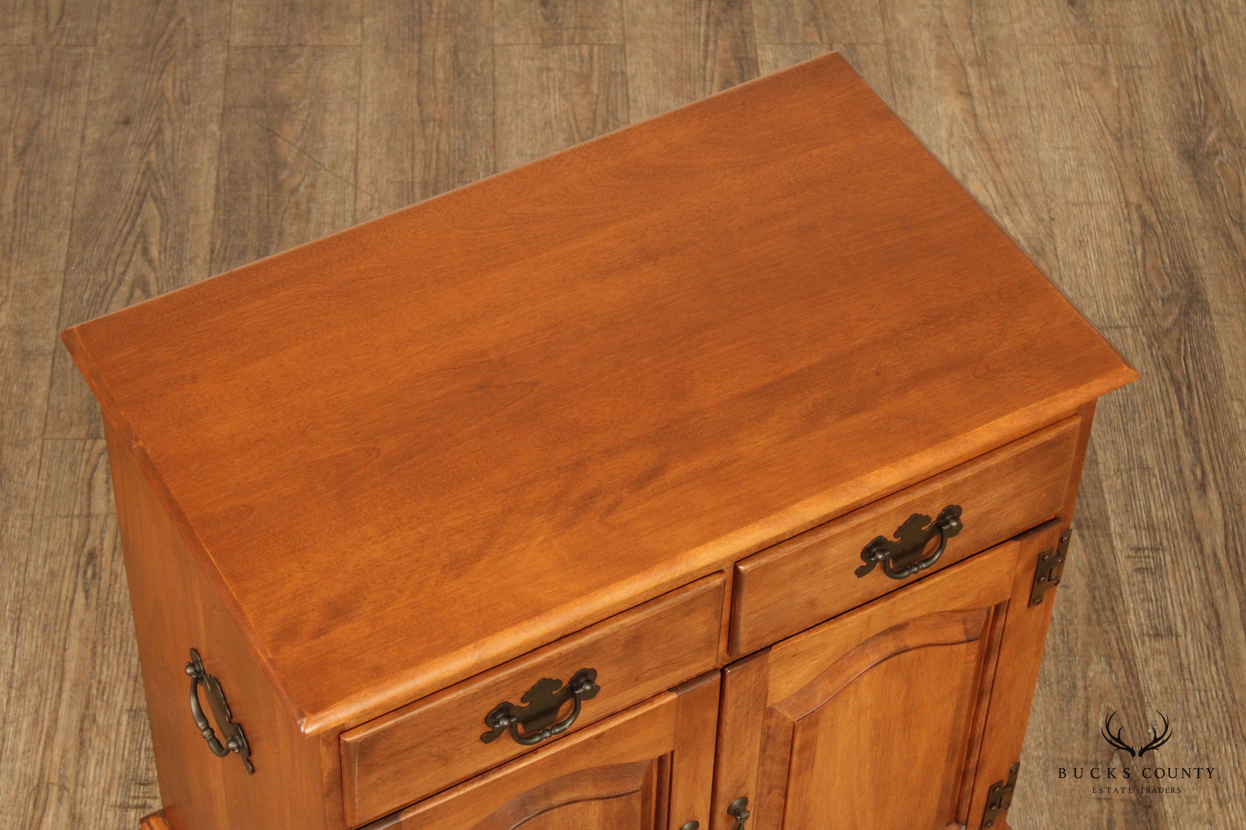 Ethan Allen American Nutmeg Maple Side Cabinet Nightstand