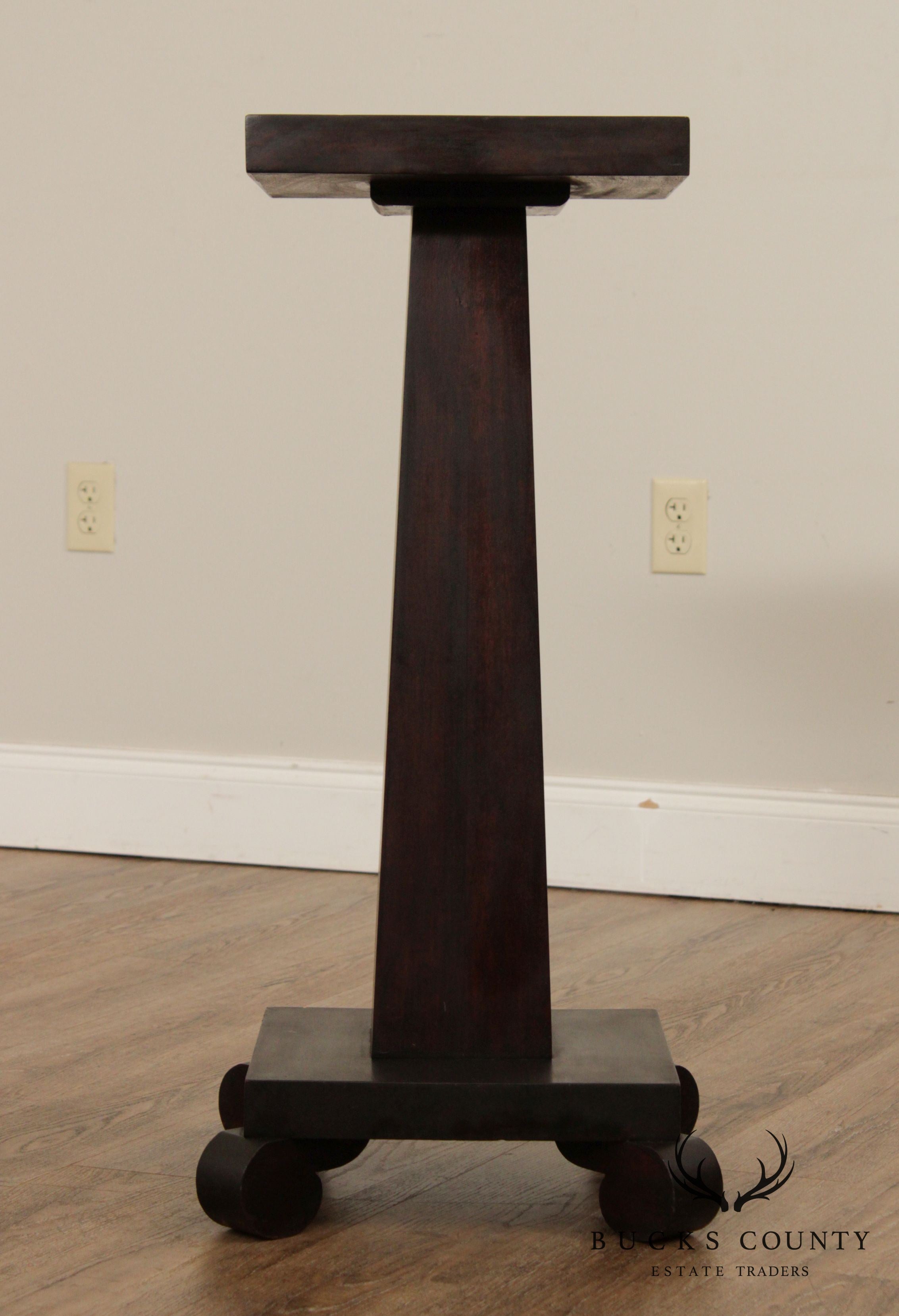 Antique American Empire Style Mahogany Pedestal