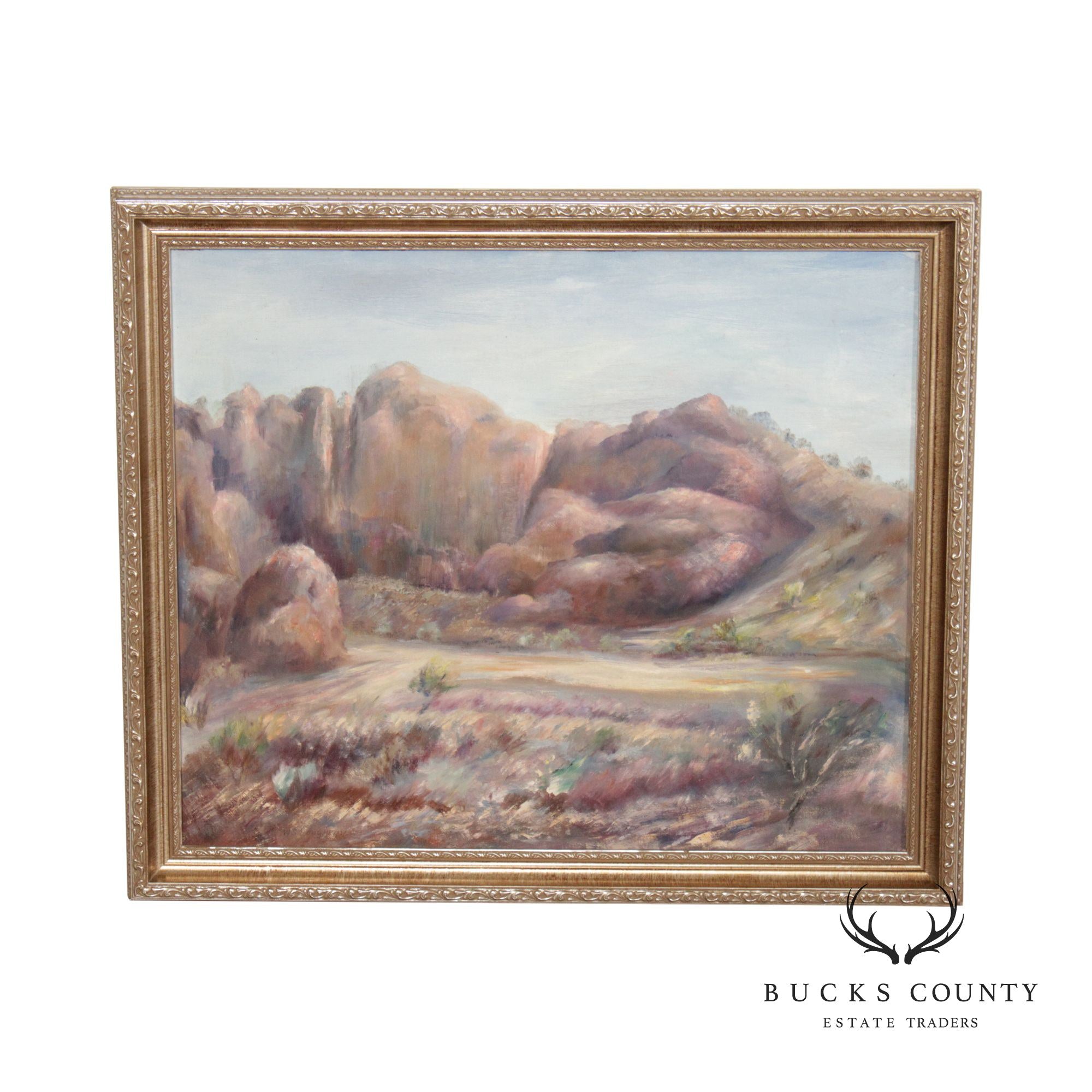 William Stoddard Loughran 1950s 'Arroya-Salt River Valley II' Original Painting