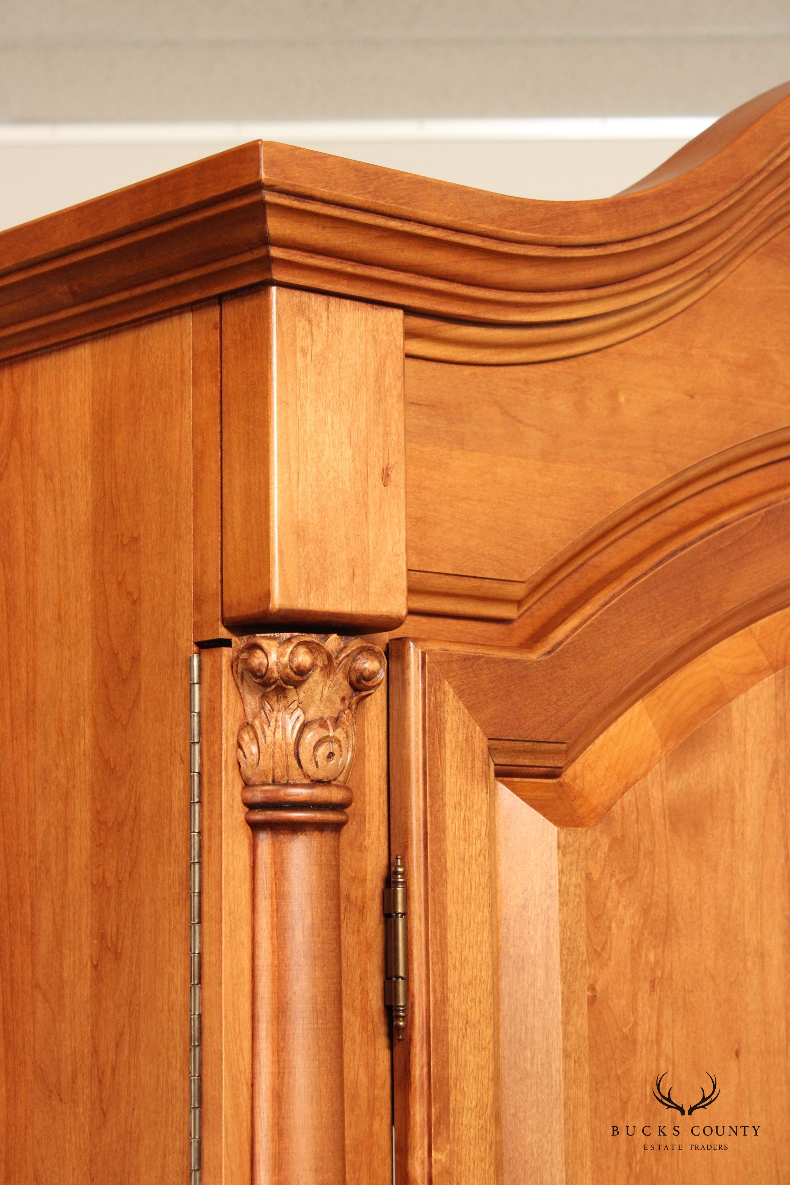 Mobel Inc. Traditional Solid Maple Armoire