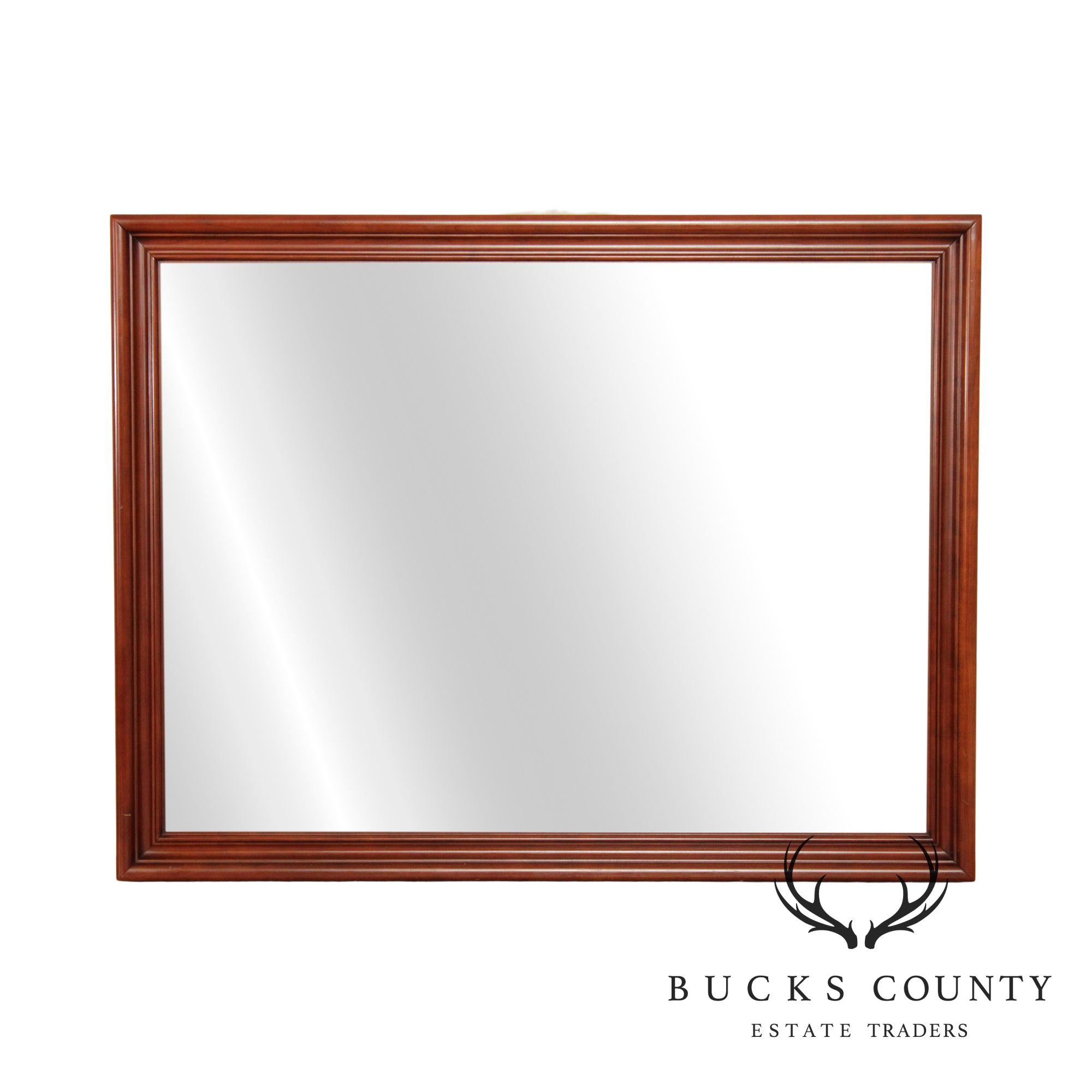 `Solid Cherry Frame Rectangular Wall Mirror