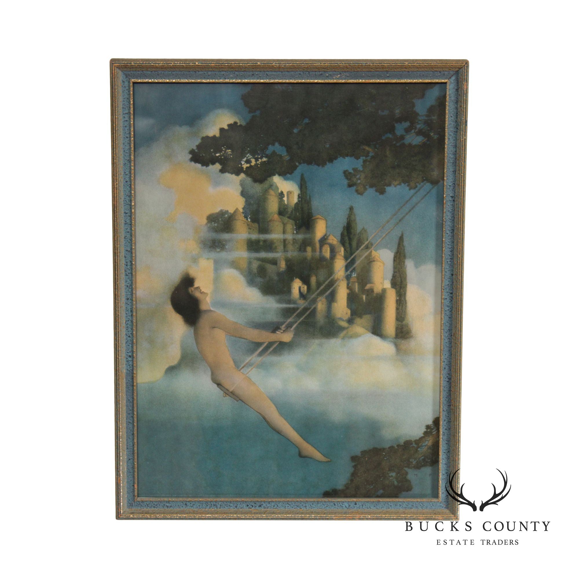 Maxfield Parrish Arts & Crafts Framed 'Dinkey Bird' Print