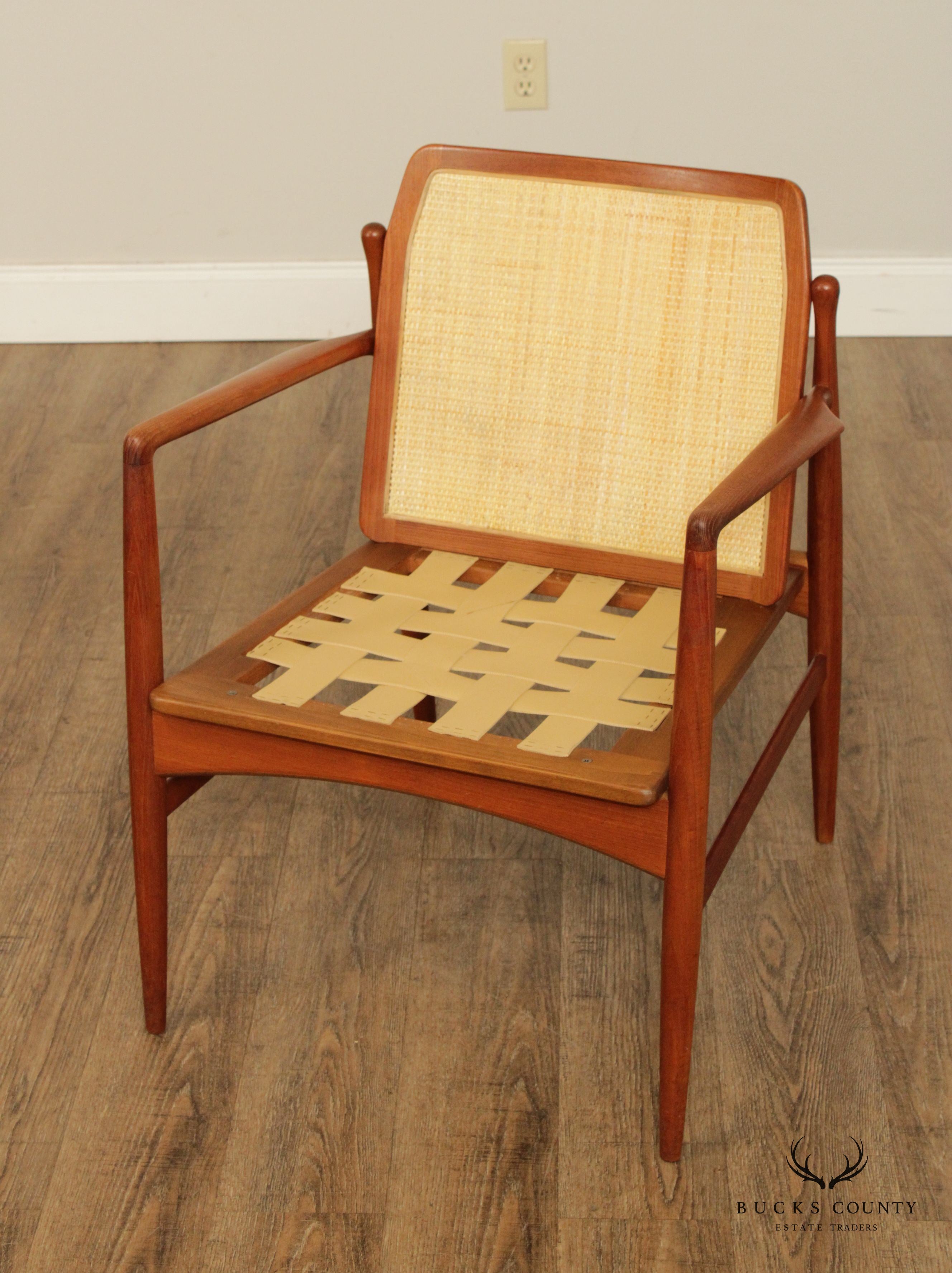 Ib-Kofod Larsen for Selig Danish Modern Teak Lounge Chair