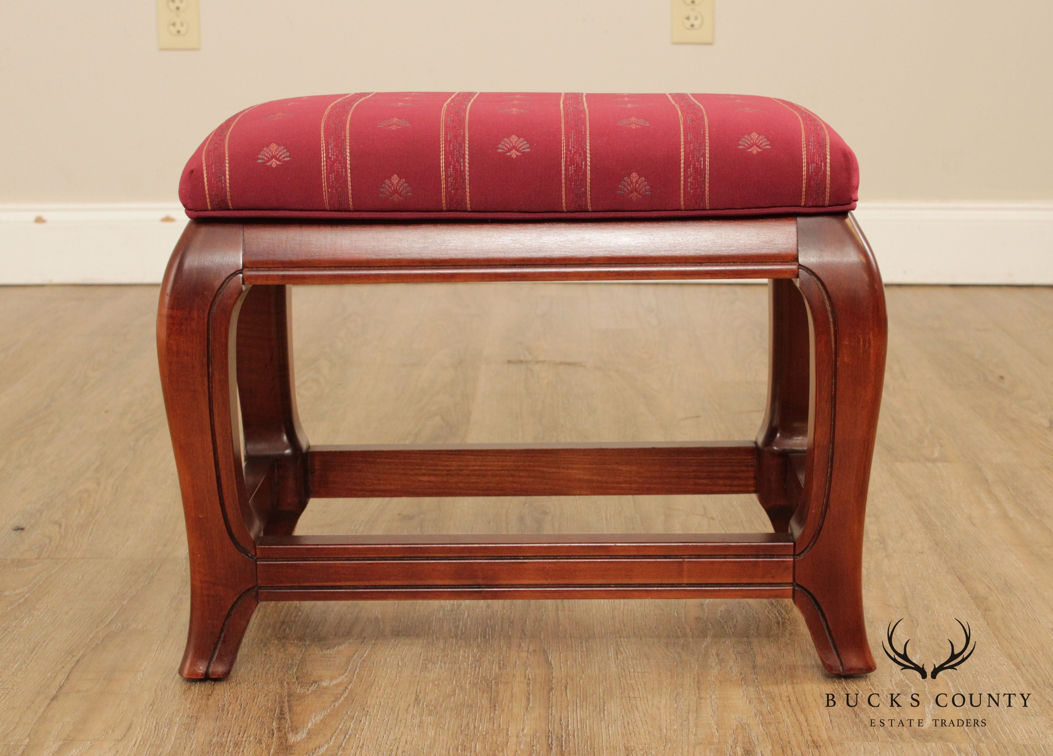 Vintage Pair Asian Influenced Cherry Stools