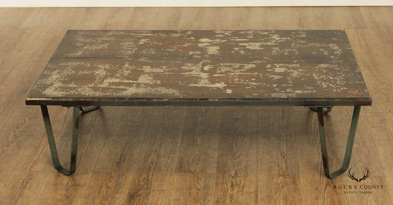 Industrial Style Reclaimed Wood Coffee Table