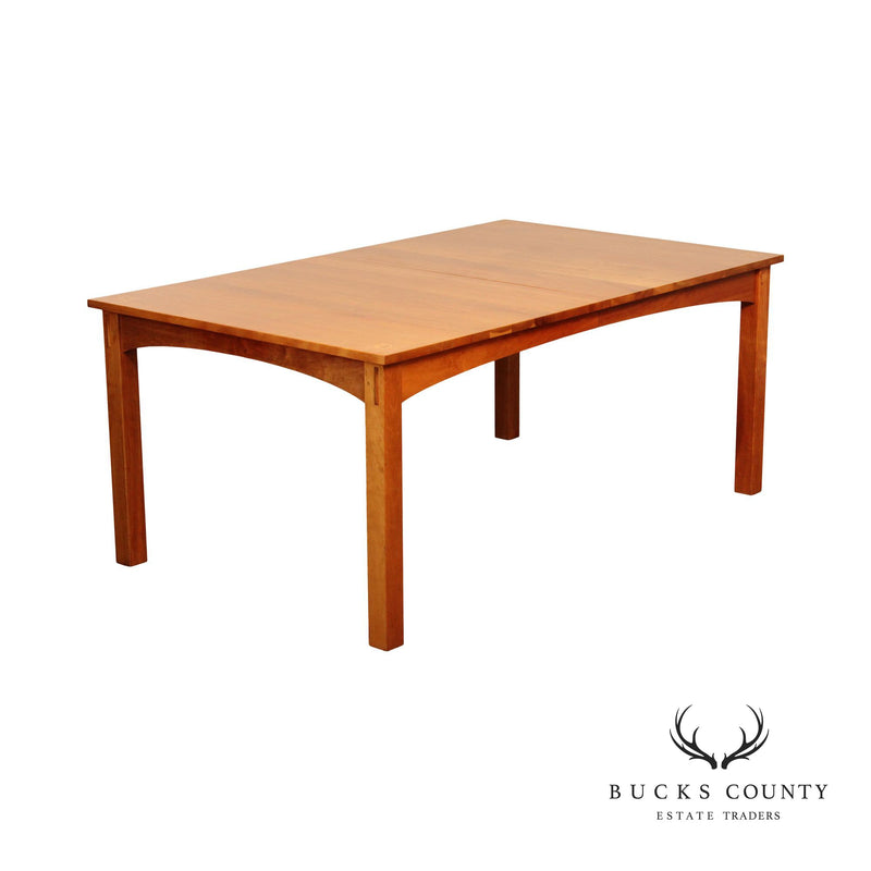 Stickley Mission Collection Harvey Ellis Cherry Dining Table with Inlay
