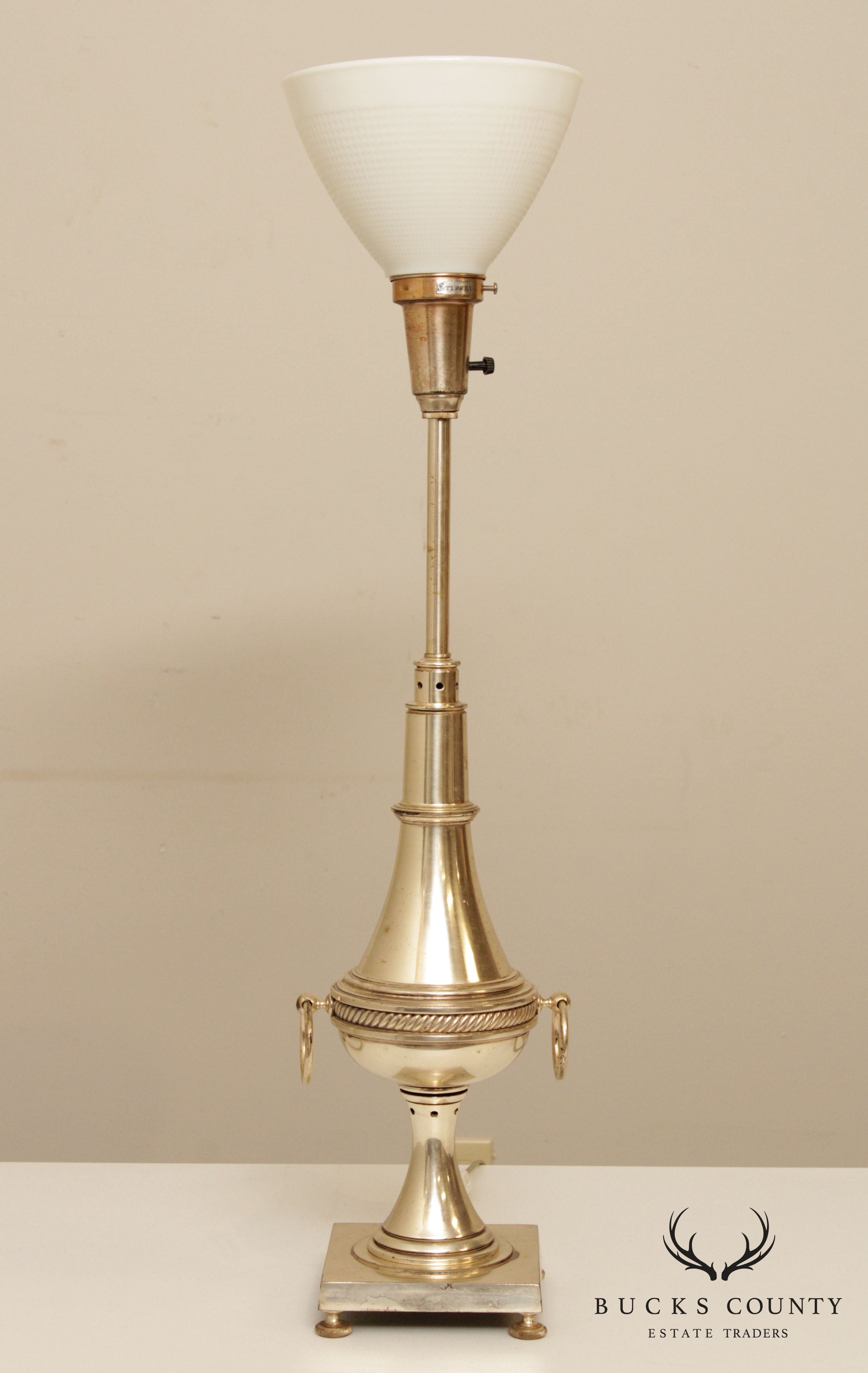 Stiffel Vintage Silvered Table Lamp