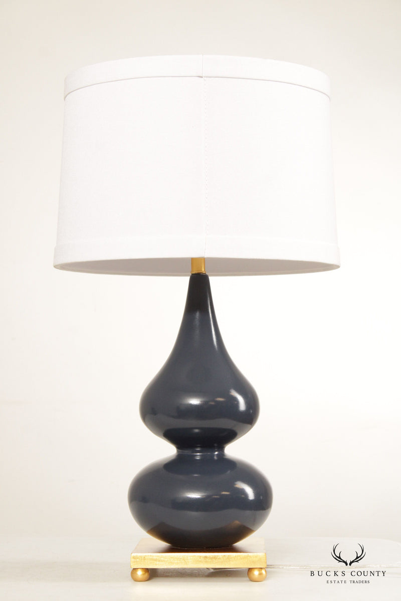 Wildwood Pair of 'Whitney' Porcelain Double Gourd Table Lamps