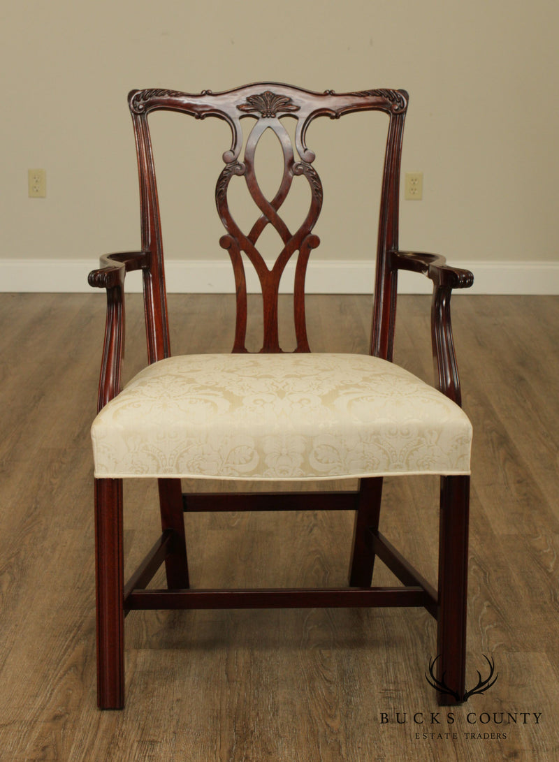 Kindel Chippendale Style Mahogany Armchair (A)