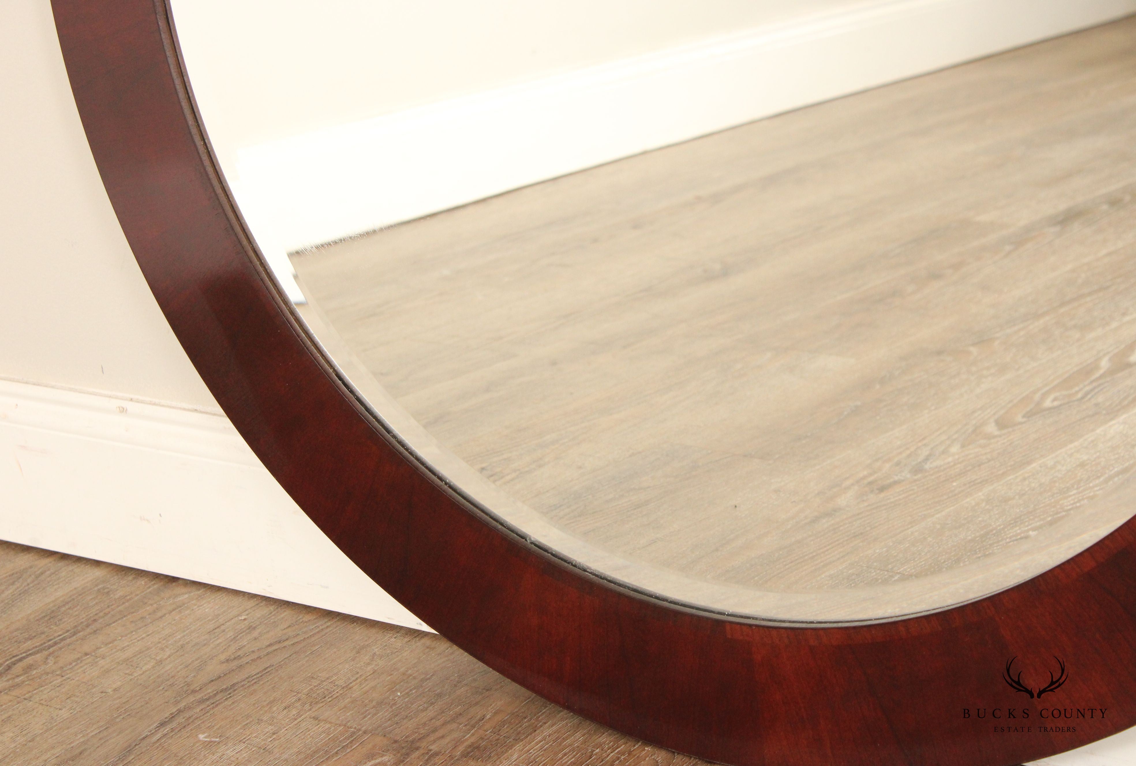 Stickley Metropolitan Collection Round Cherry Mirror