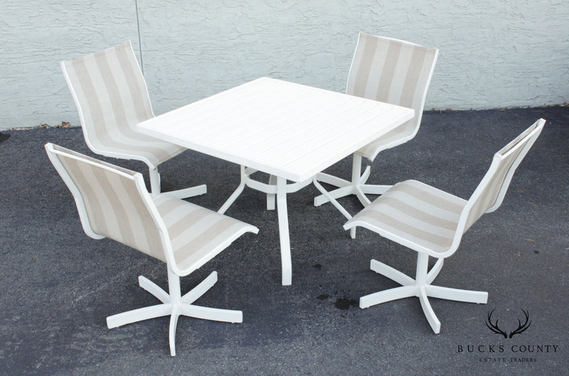 Vintage Patio Table & 4 Chairs Dining Set