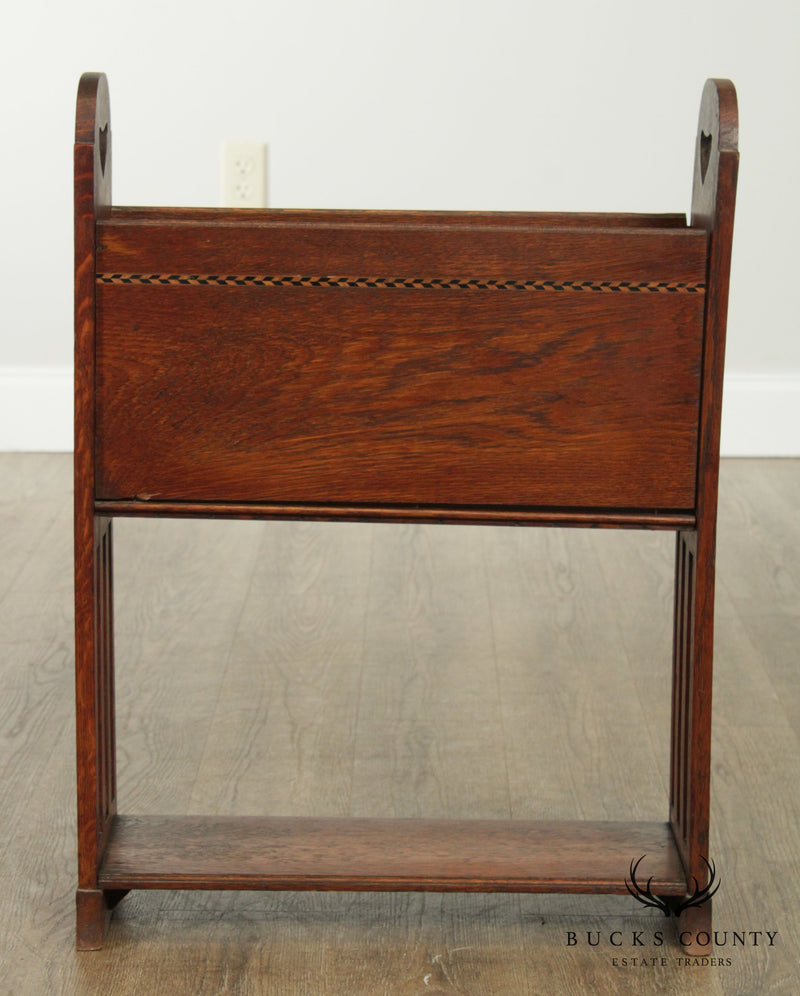 Antique Arts and Crafts Magazine Stand