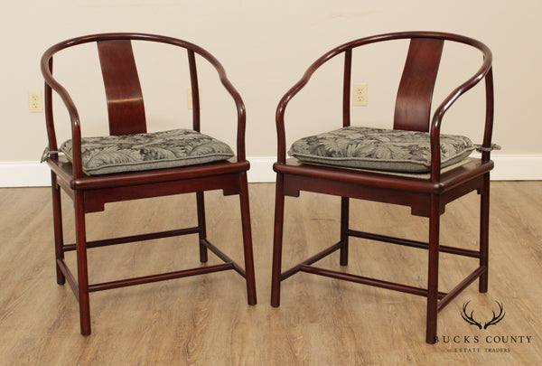 Nienkámper Vintage Pair Asian Hardwood Armchairs