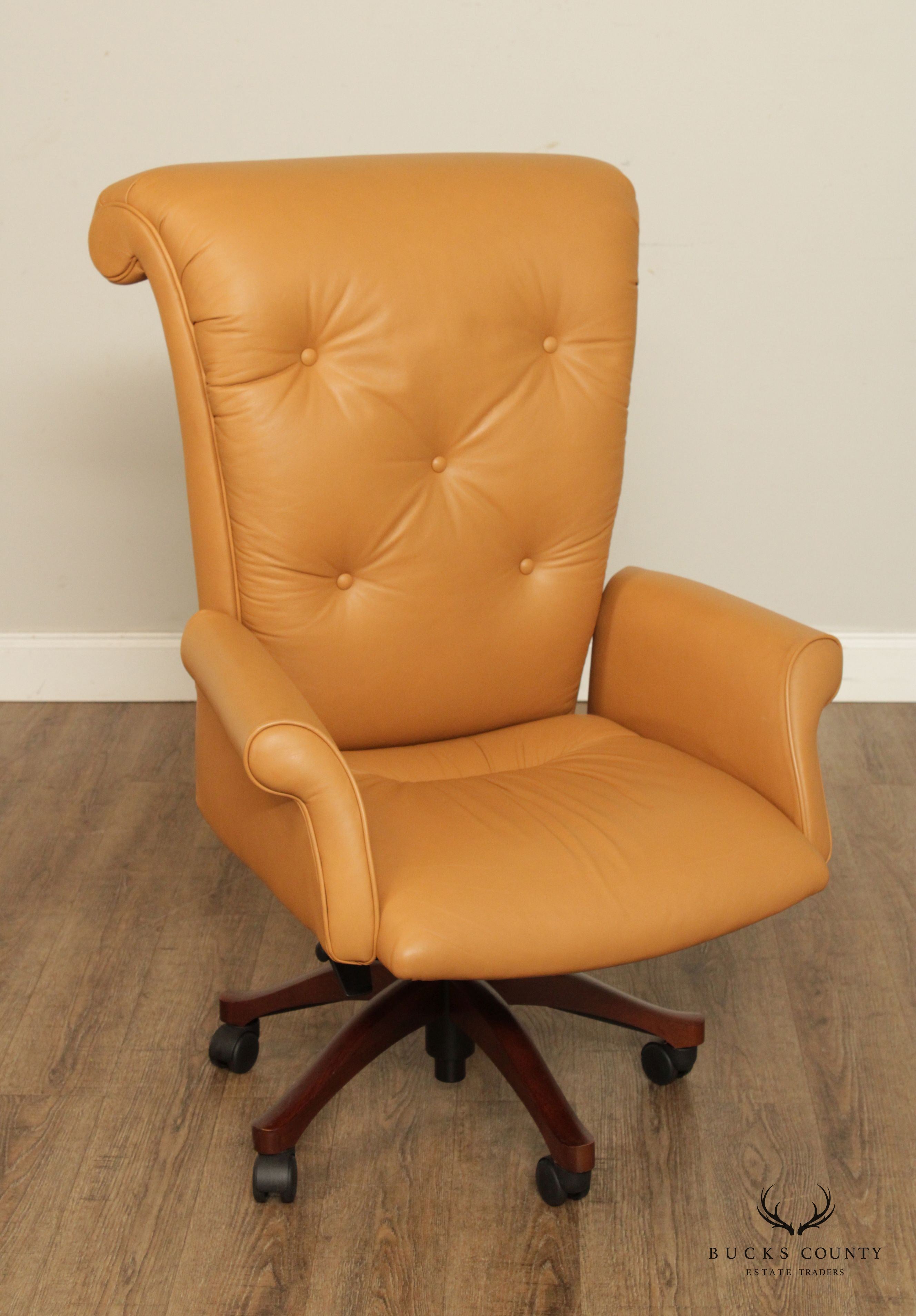 Leathercraft Tufted Leather Executive Office Armchair (N)