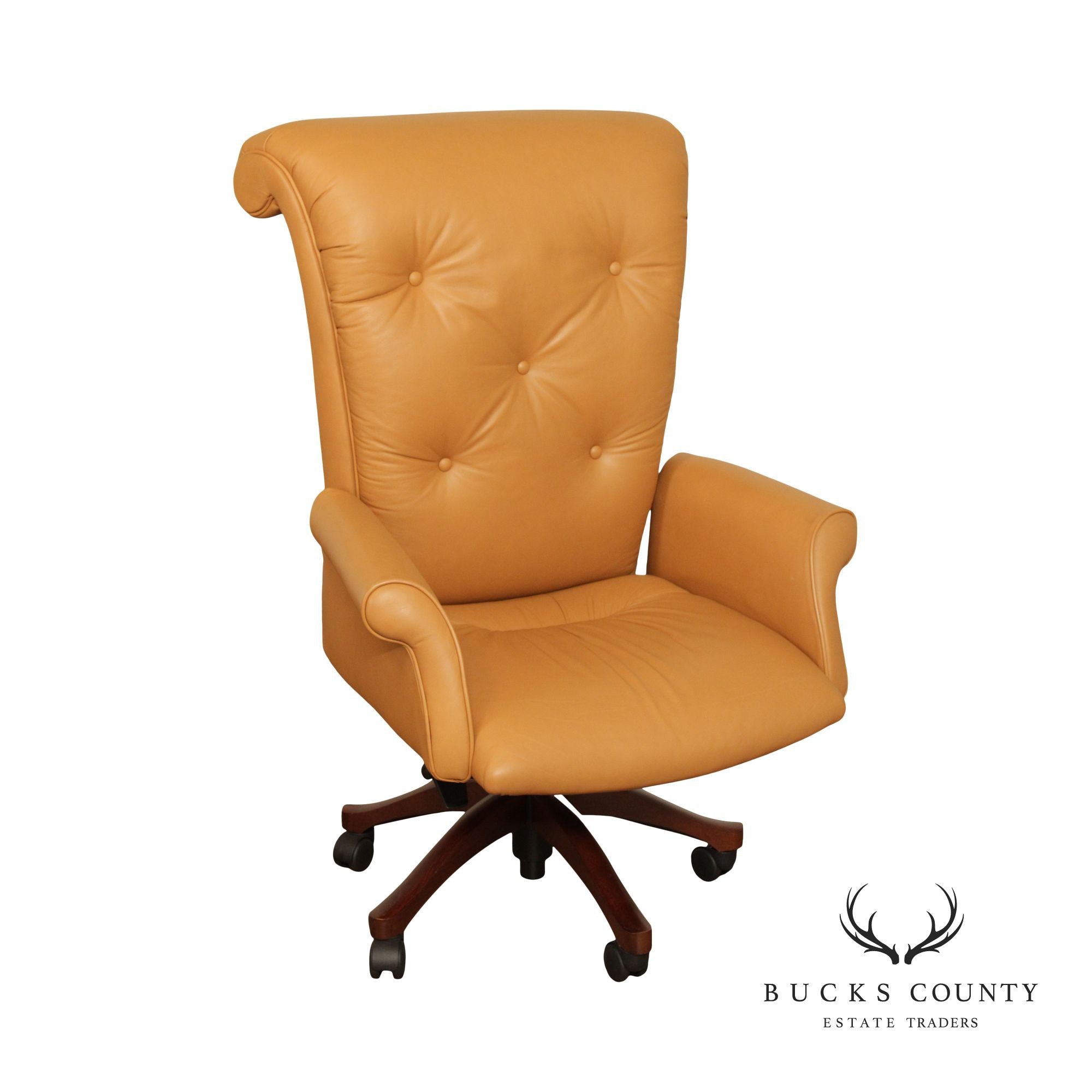 Leathercraft Tufted Leather Executive Office Armchair (D)