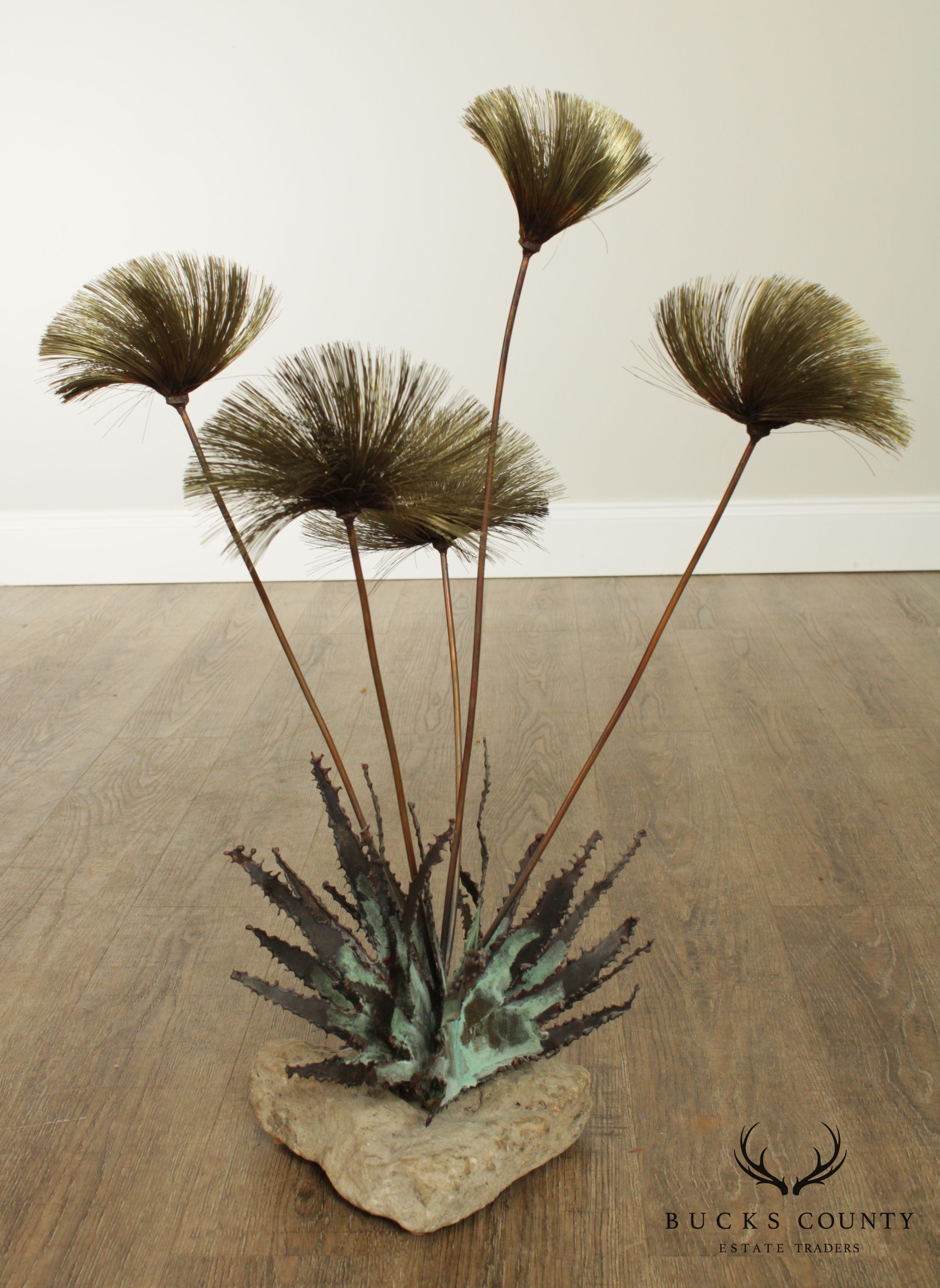 John Steck "Desert Flowers" Mid Century Modern Brutalist Sculpture