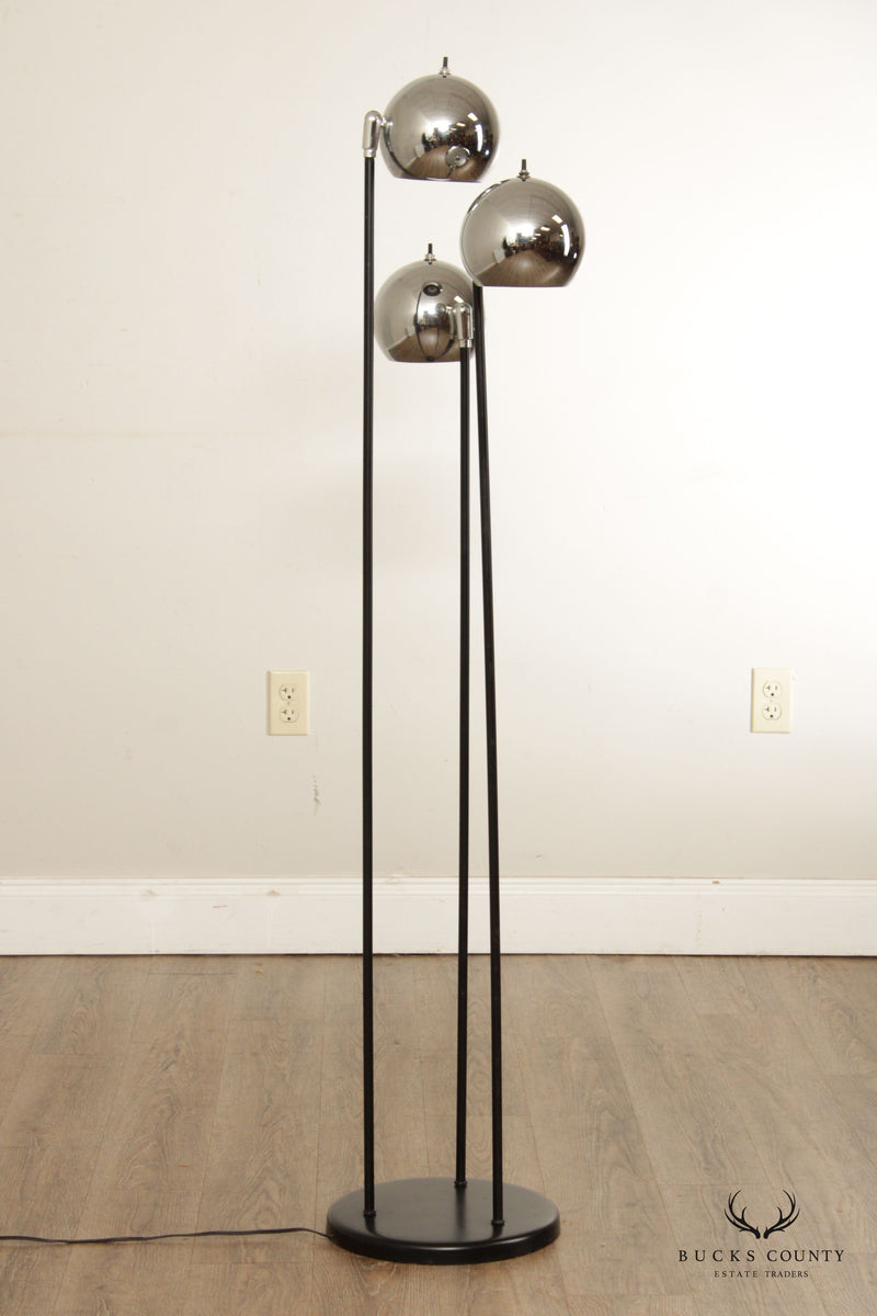 Mid Century Modern Chrome Ball Floor Lamp