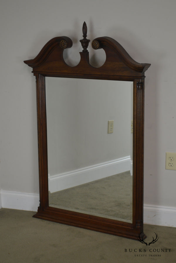 Jamestown Sterling Solid Cherry Arch Top Beveled Wall Mirror