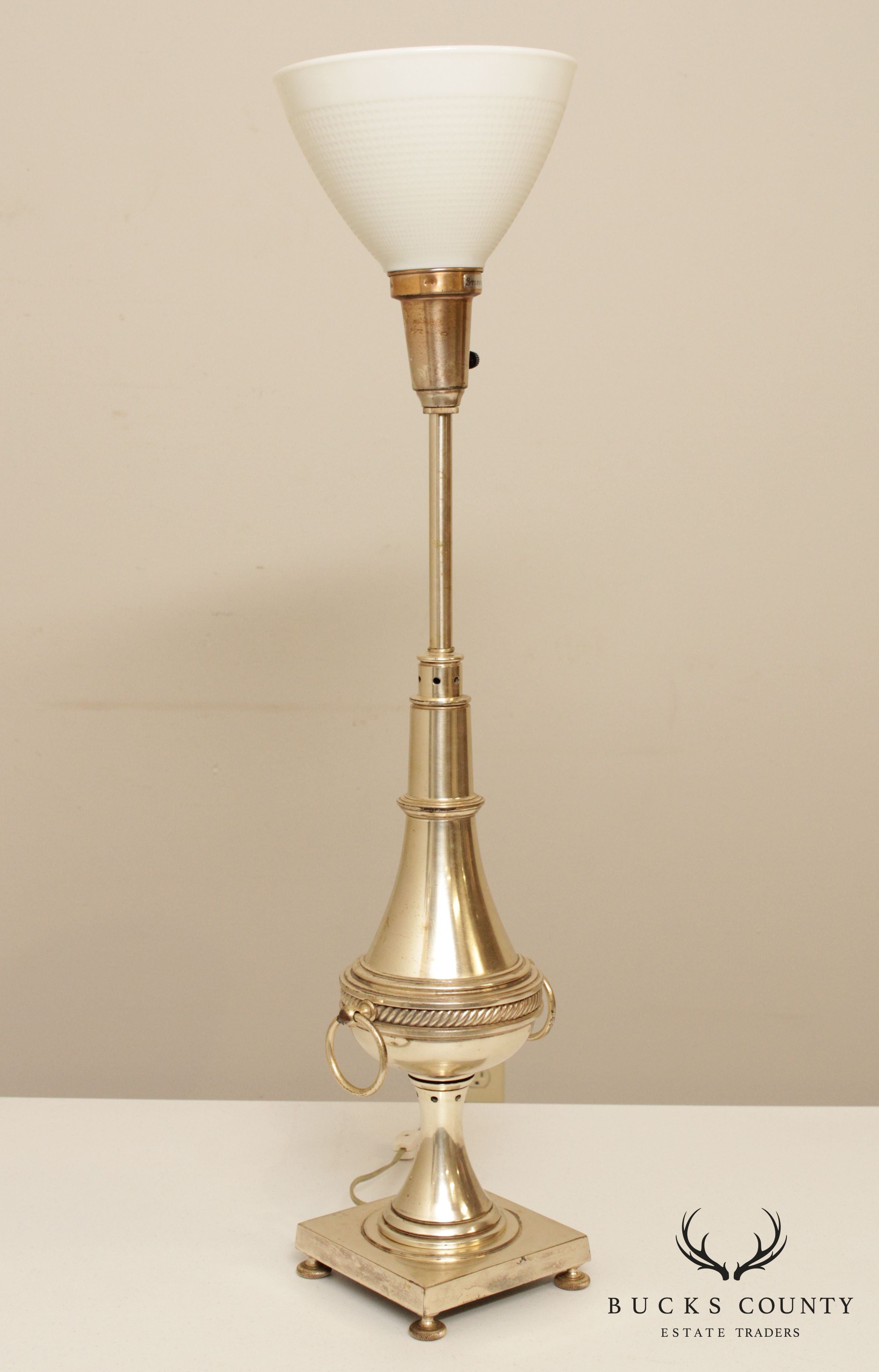 Stiffel Vintage Silvered Table Lamp