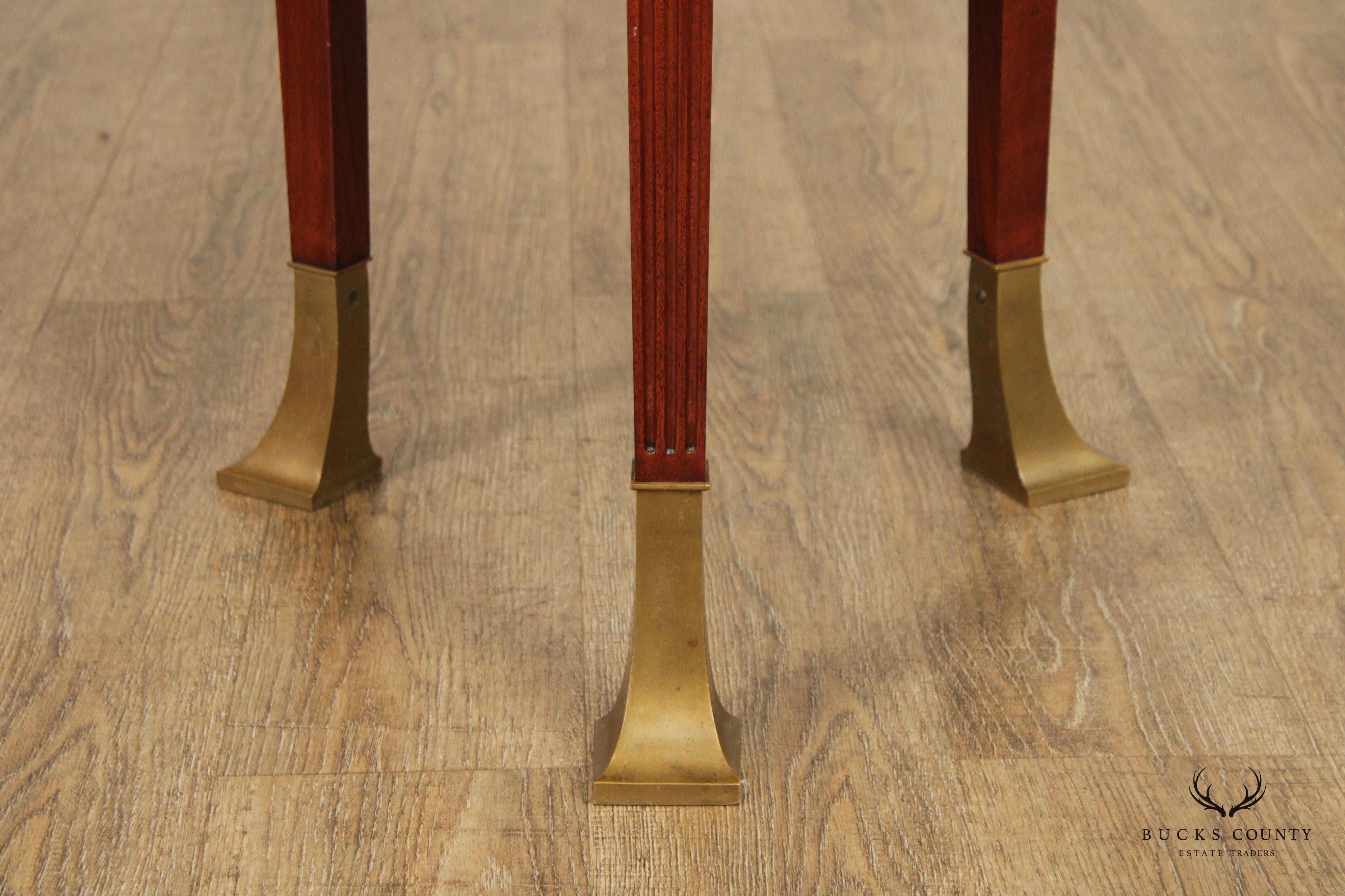 Art Deco Two-Tier Mahogany Side Table