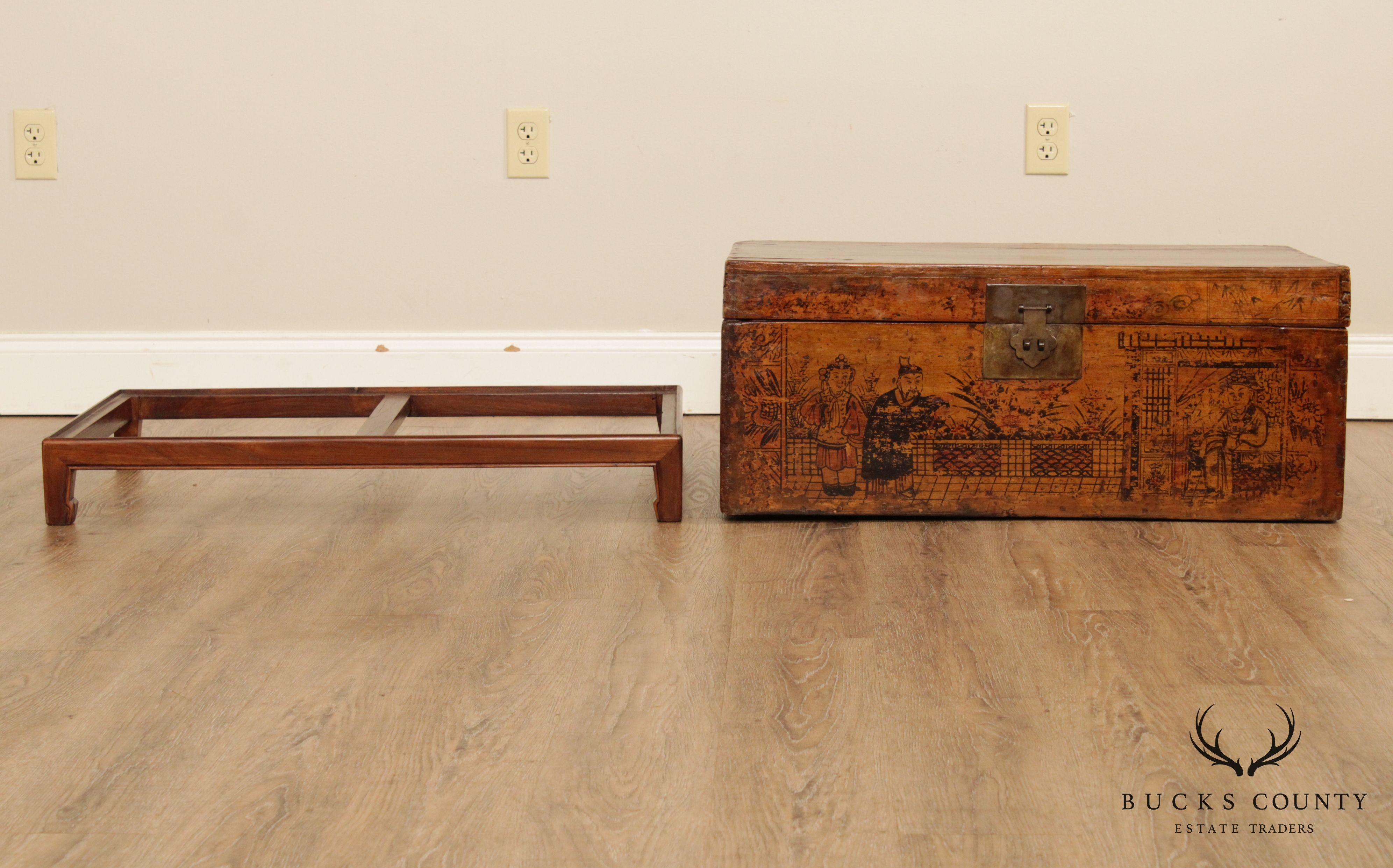 Antique Asian Chest on Base