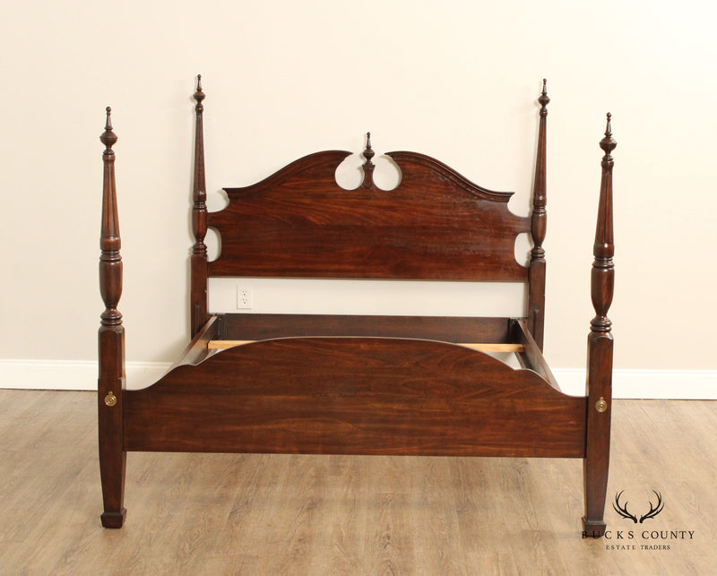 Harden Chippendale Style Solid Cherry Full-Size Poster Bed
