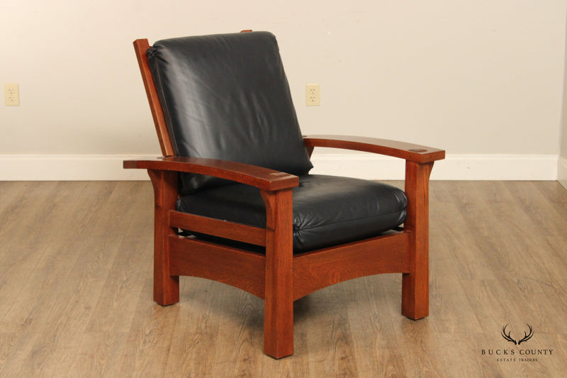 Gus bow arm morris shop chair