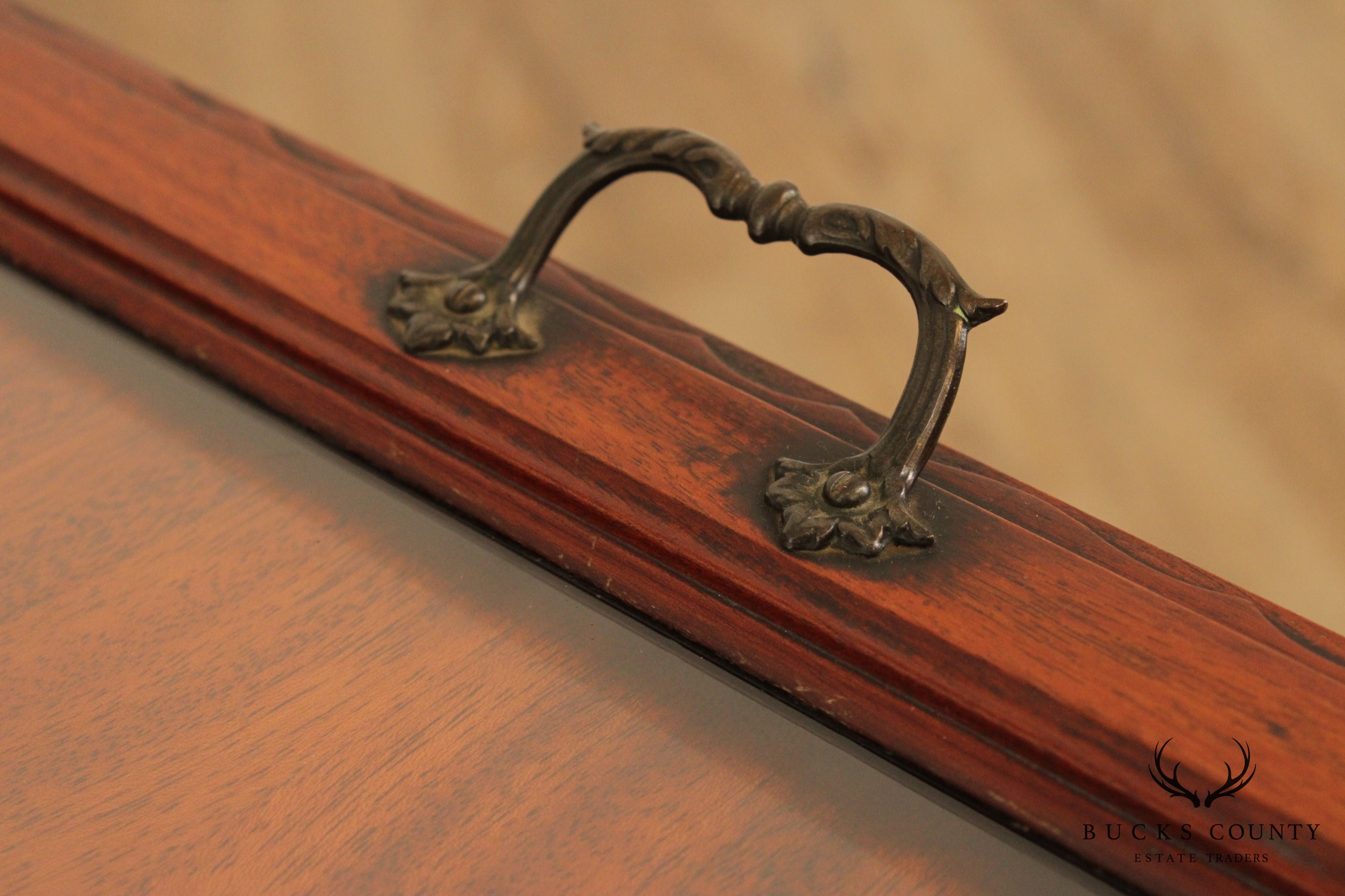 1930 French Style Mahogany Tray Top Coffee Table