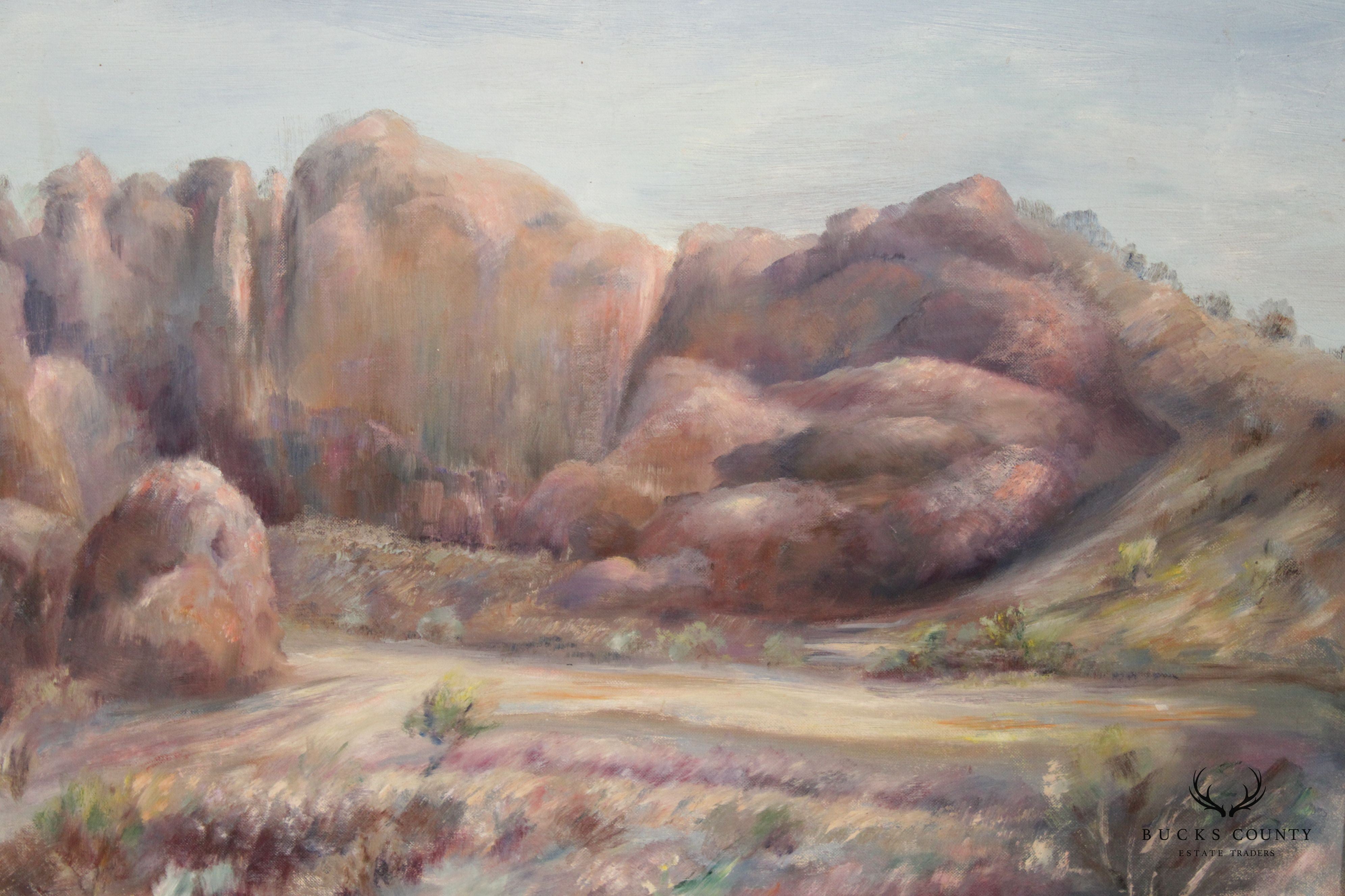 William Stoddard Loughran 1950s 'Arroya-Salt River Valley II' Original Painting